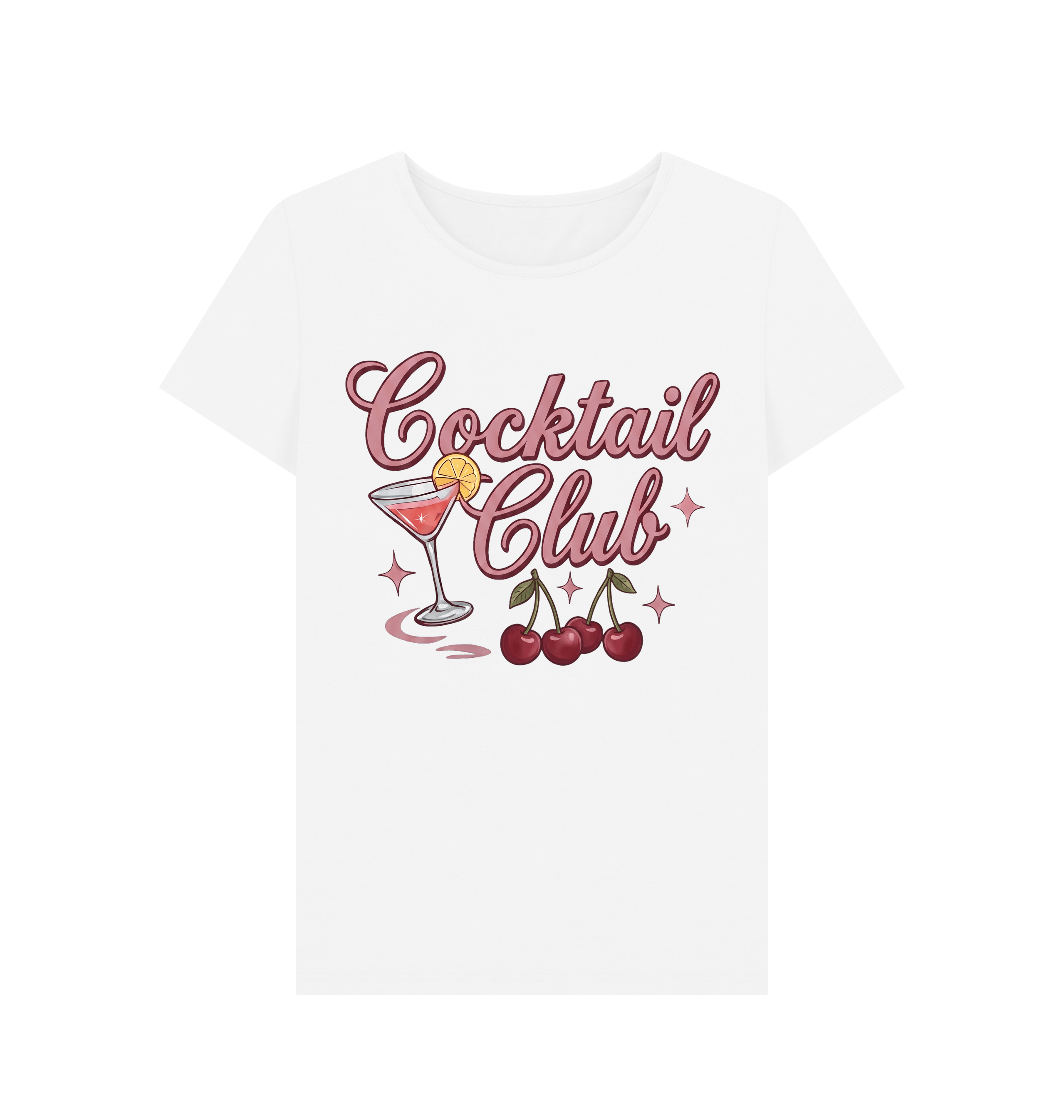 White Printed T-shirt Front