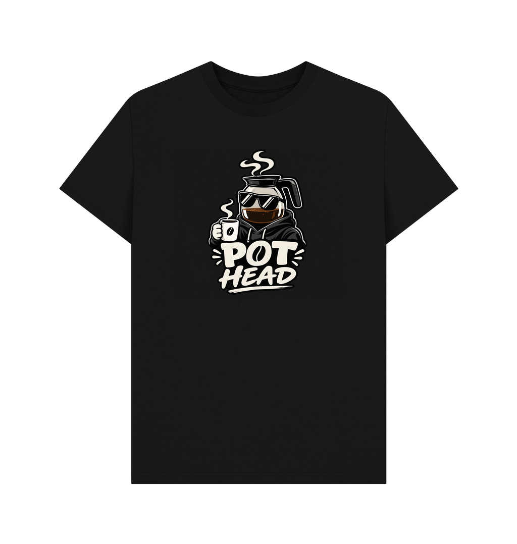 Black Printed T-shirt Front