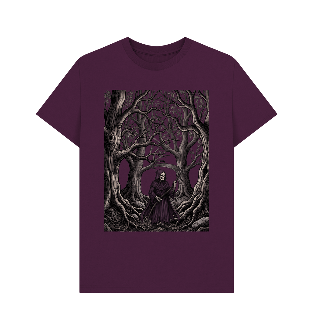 Purple Printed T-shirt Front