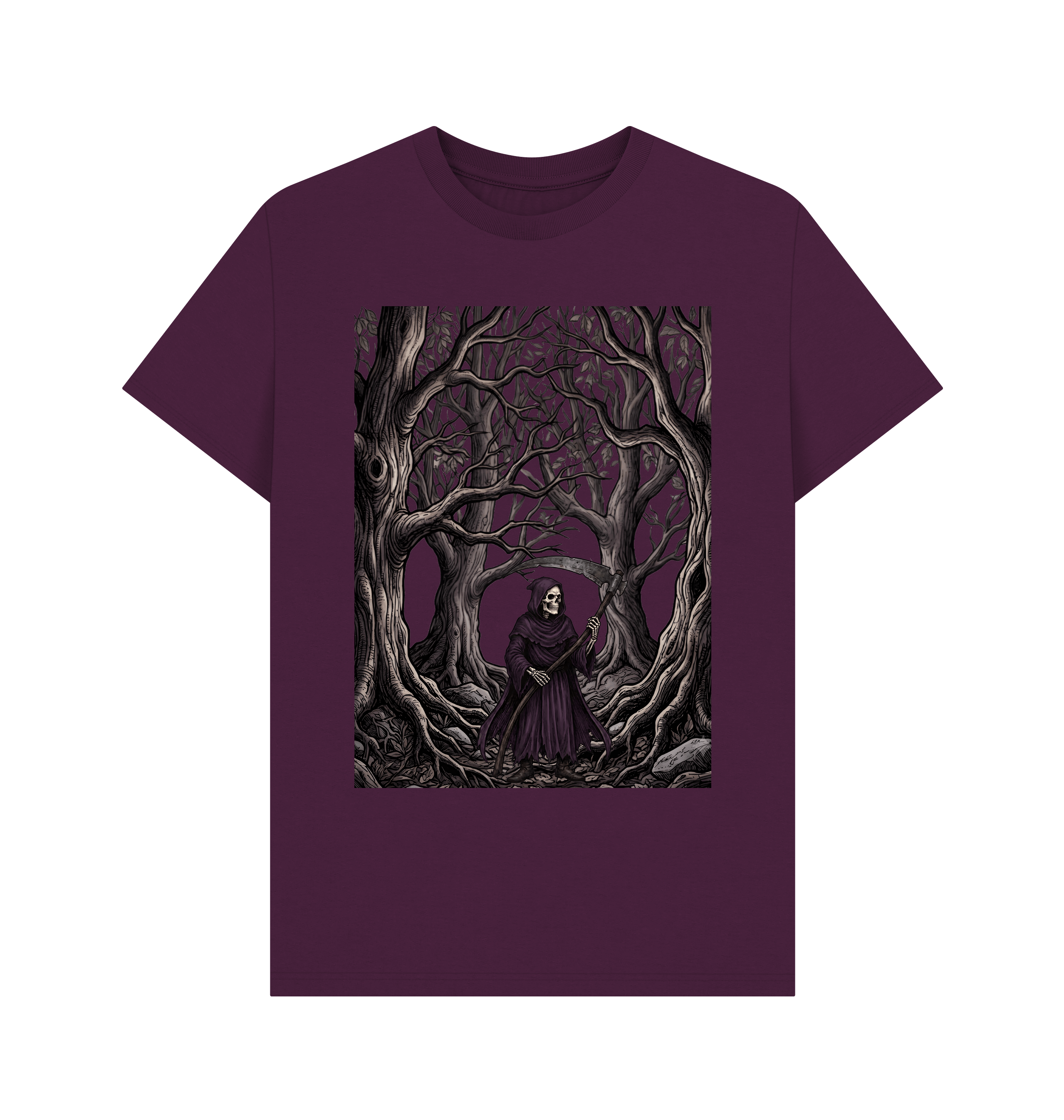 Purple Printed T-shirt Front