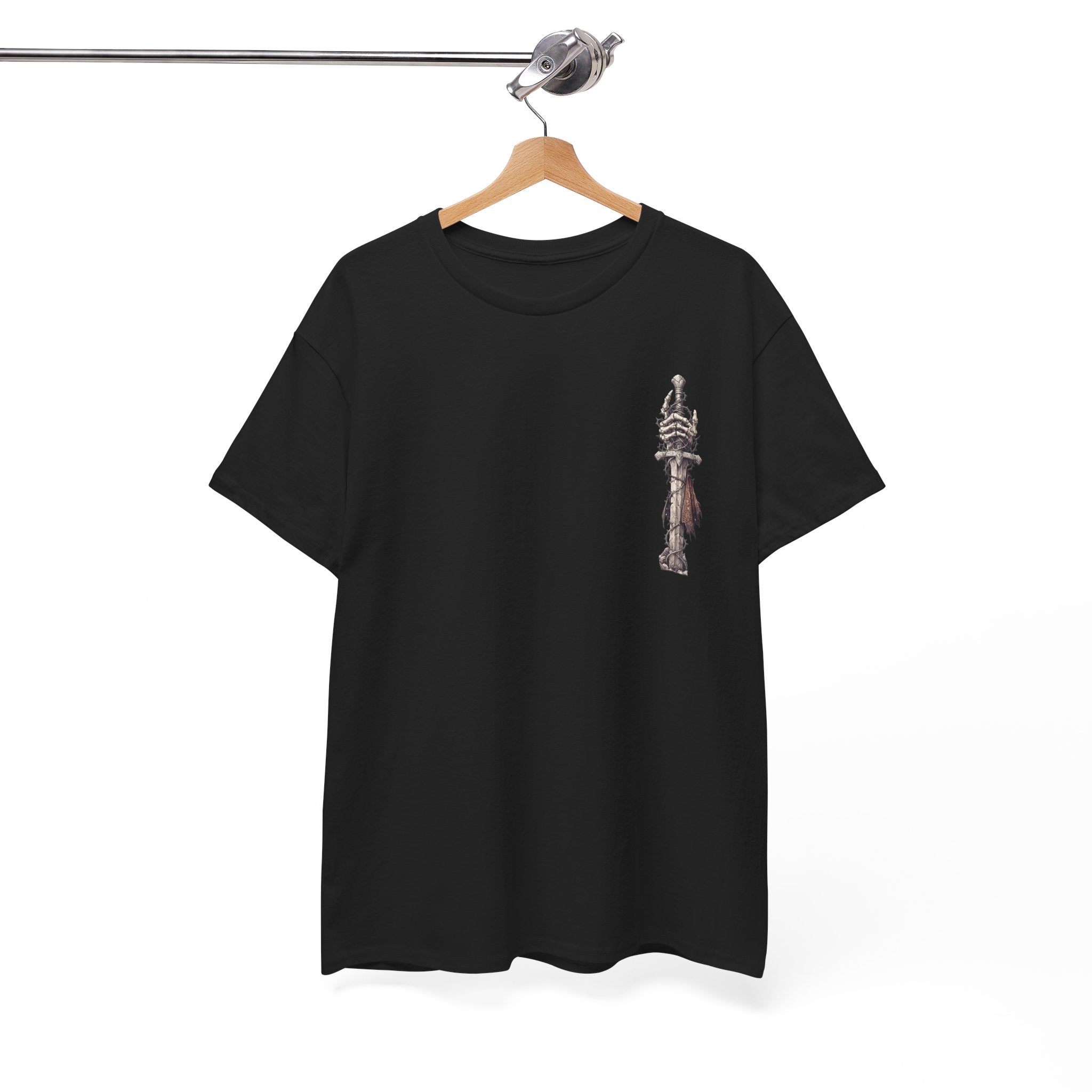 Gothic Triptych Tee — Dark Art Skeleton & Altar Graphic T-Shirt