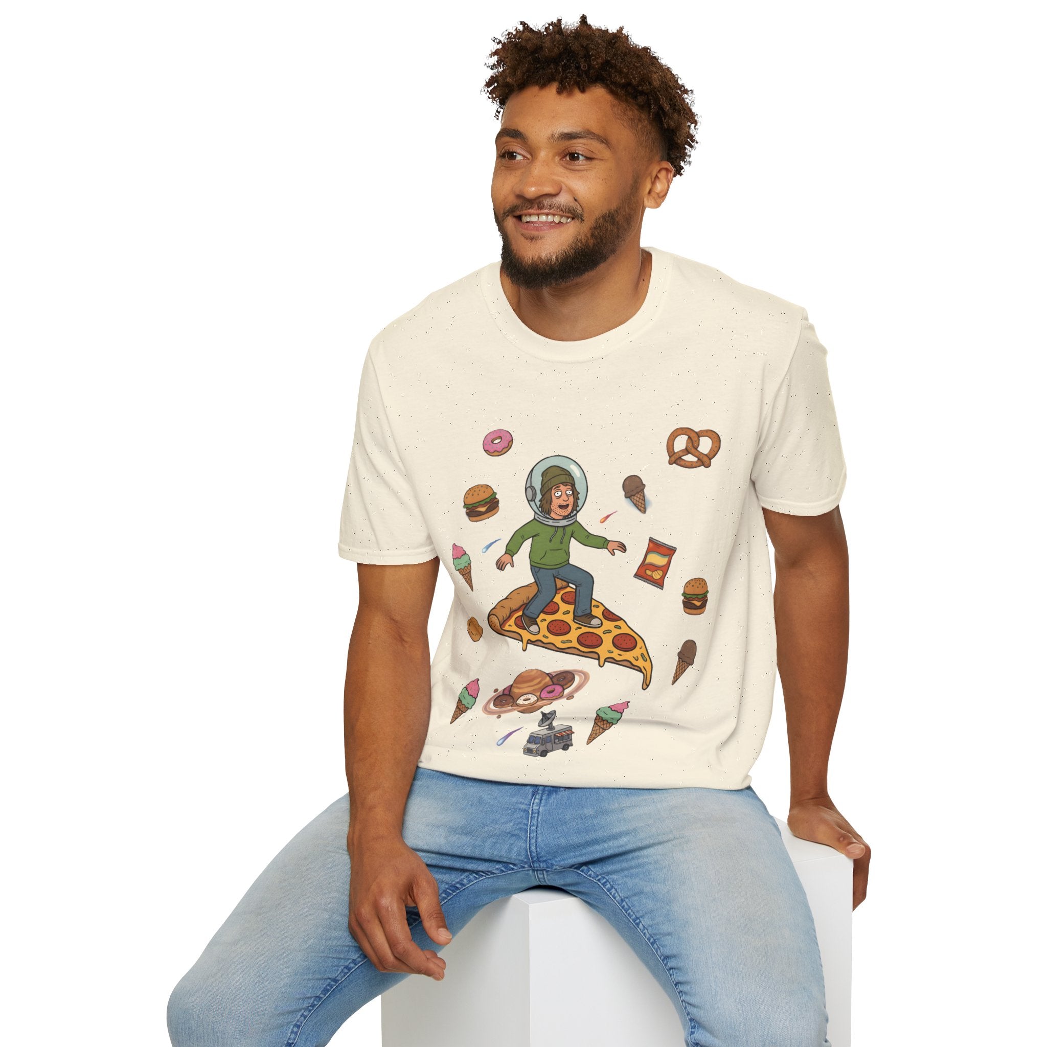 Pizza Ride - T-Shirt, Stoner / Weed Culture Stoner Design