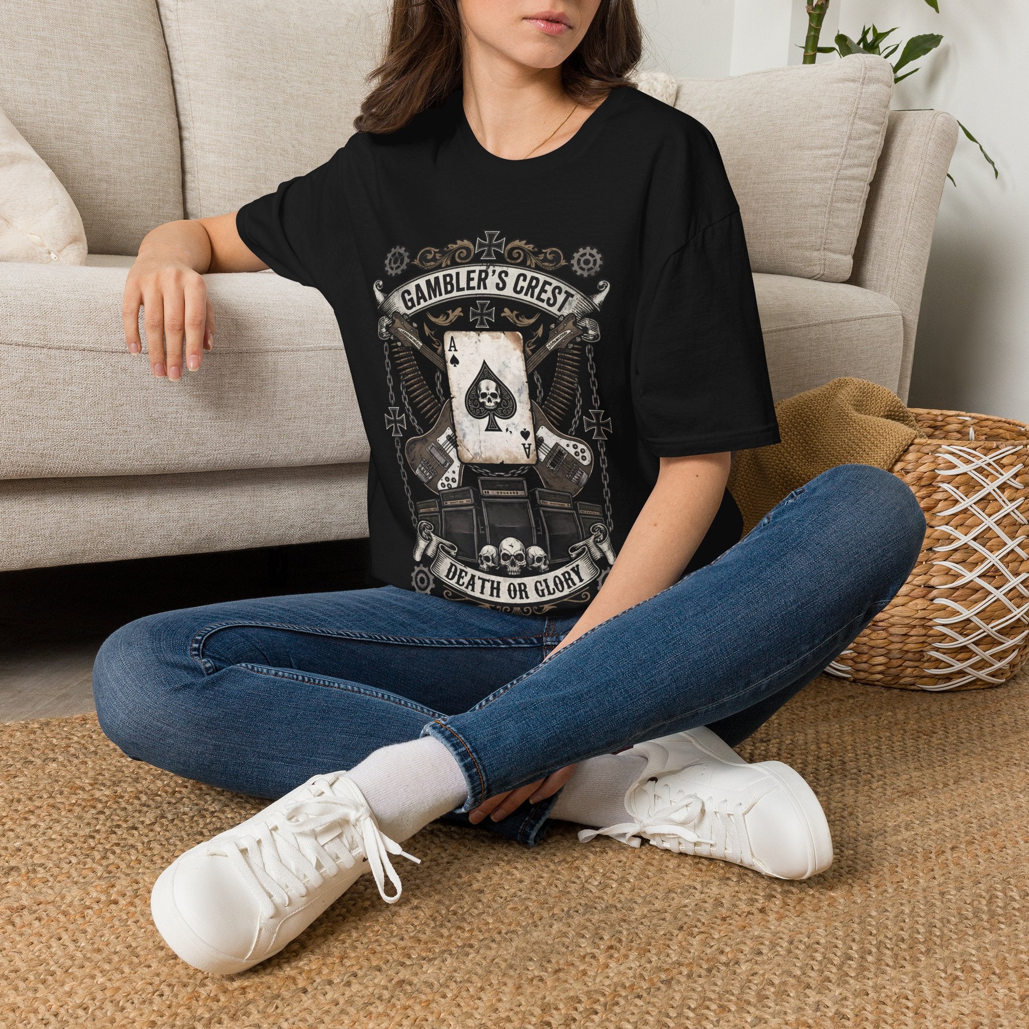 Gambler’s Crest Death of Glory Motorhead inspired T-Shirt