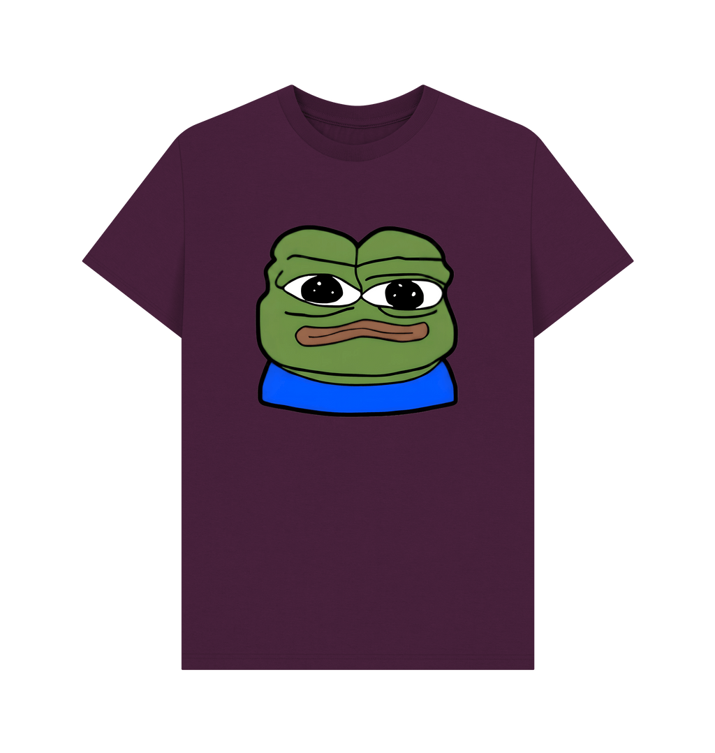 Purple Printed T-shirt Front