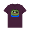 Purple Printed T-shirt Front