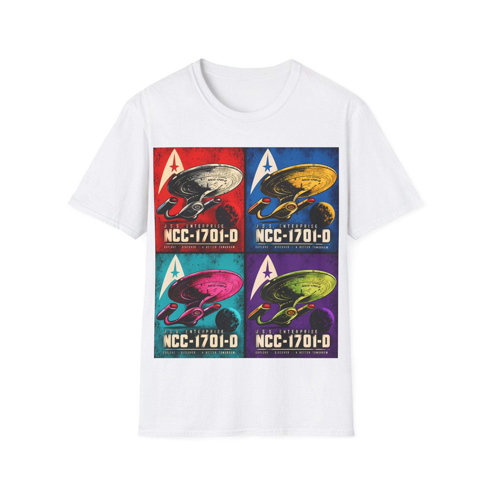 Starship NCC-1701-D Pop Art T-Shirt
