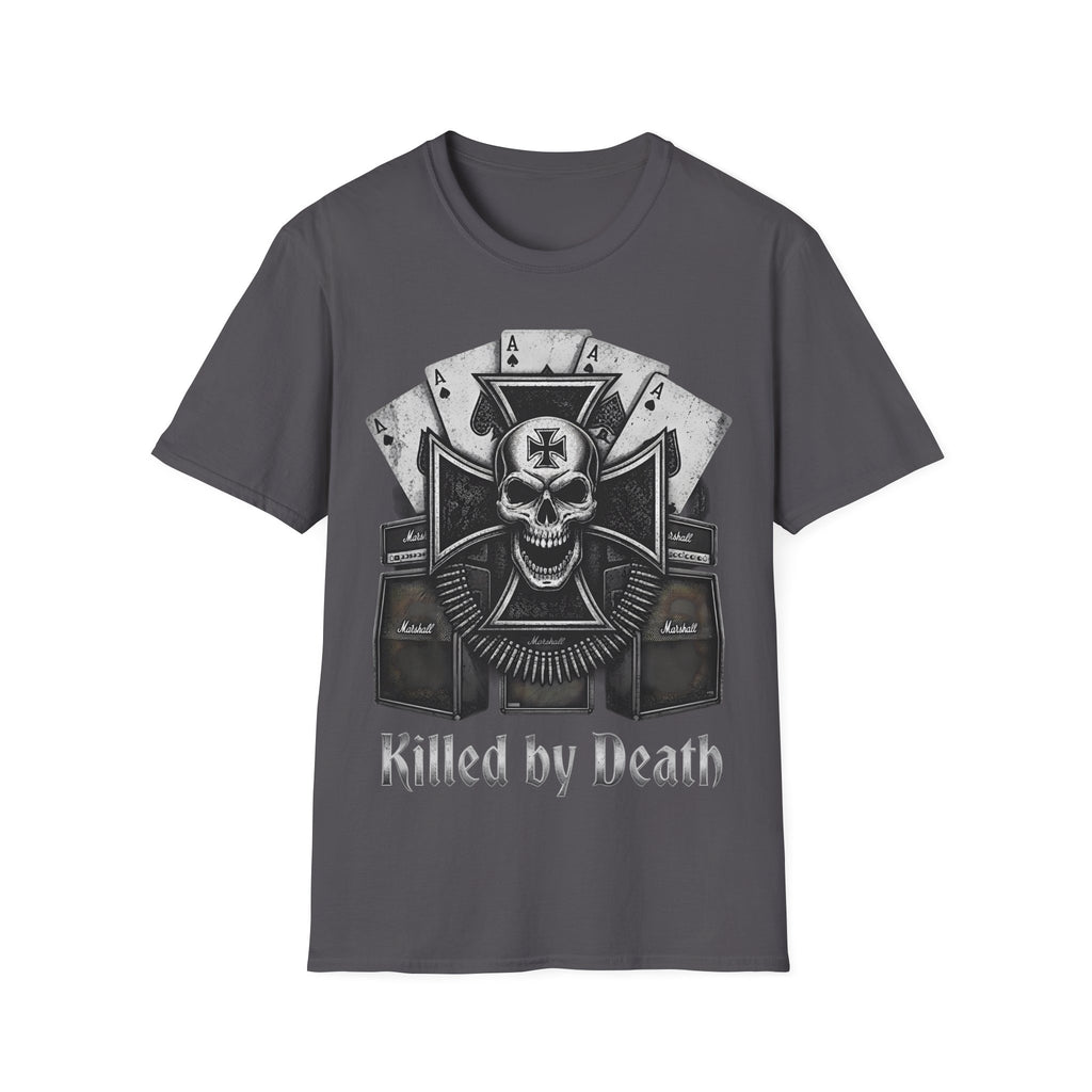 Killed by Death Motorhead Inspired Ace Cards T‑Shirt - ' Vintage Gothic Tee