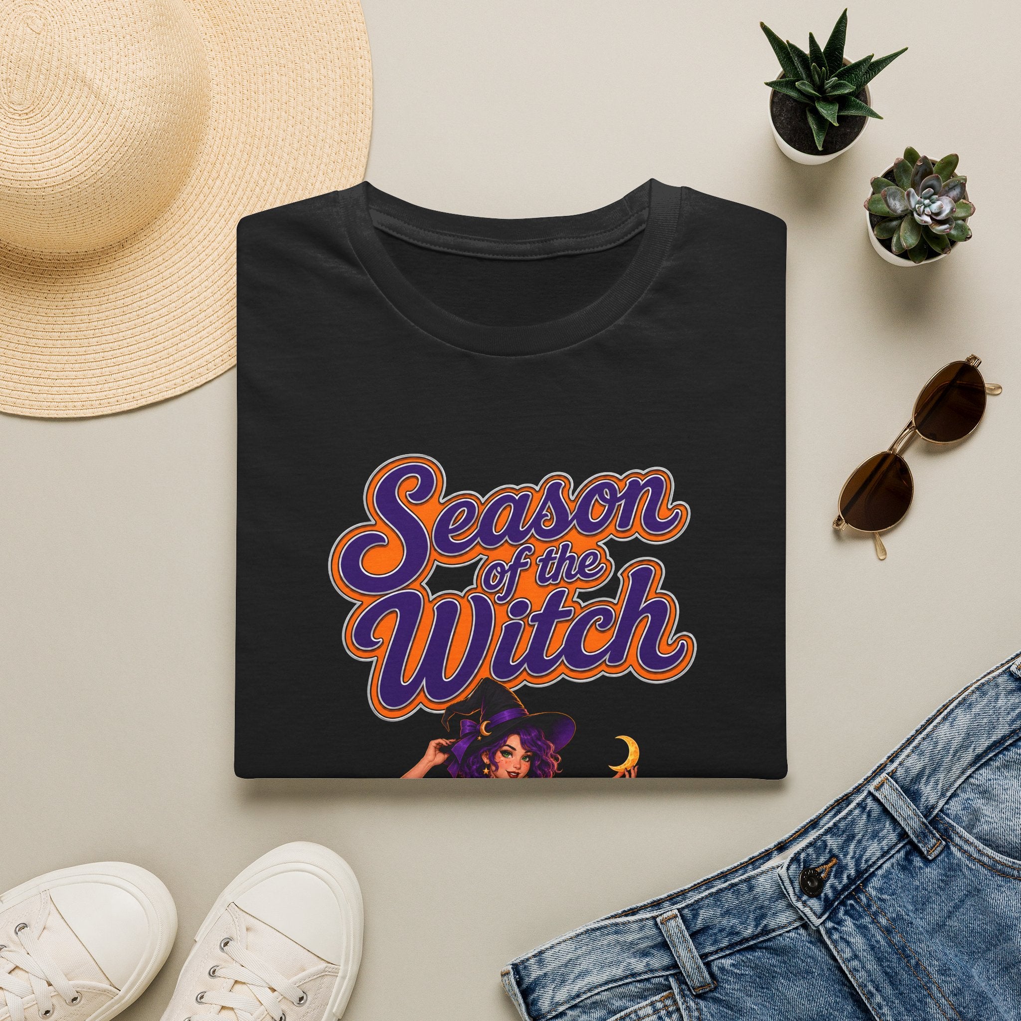 Season of the Witch T-Shirt - Retro Halloween Witch Graphic Tee