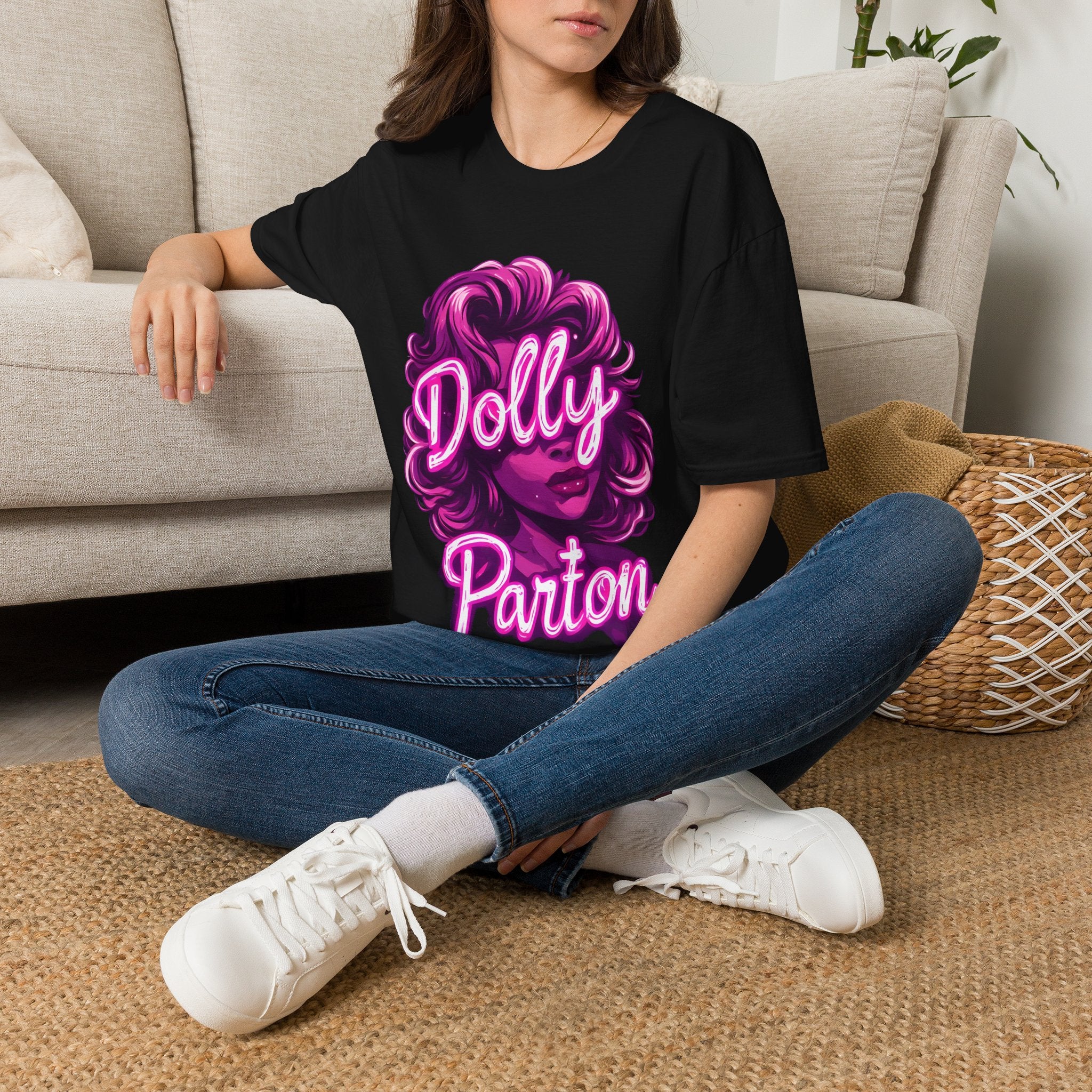 Dolly Parton Graphic T-Shirt — Retro Pink Portrait Tee for Fans & Concerts