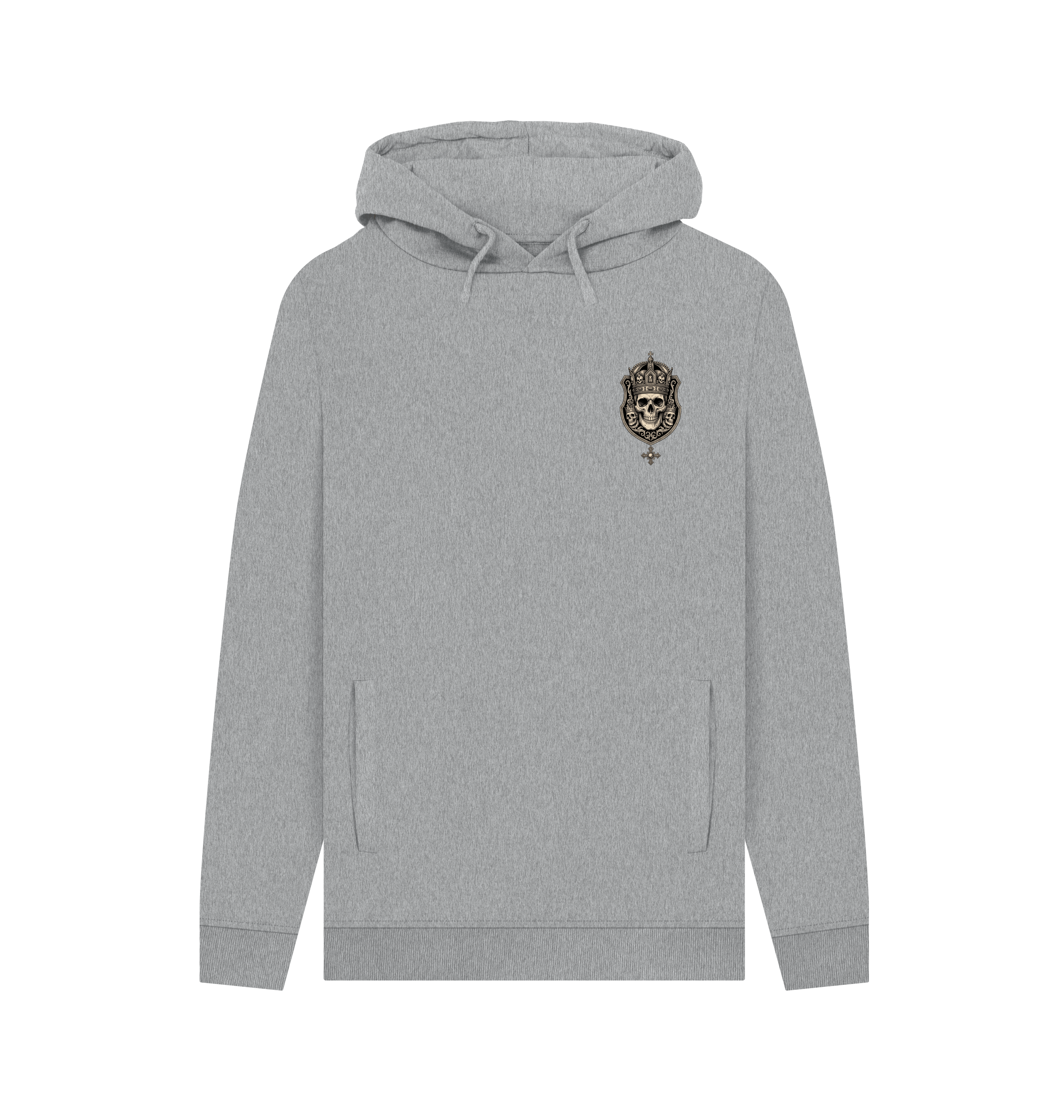 Light Heather Printed Hoody Front