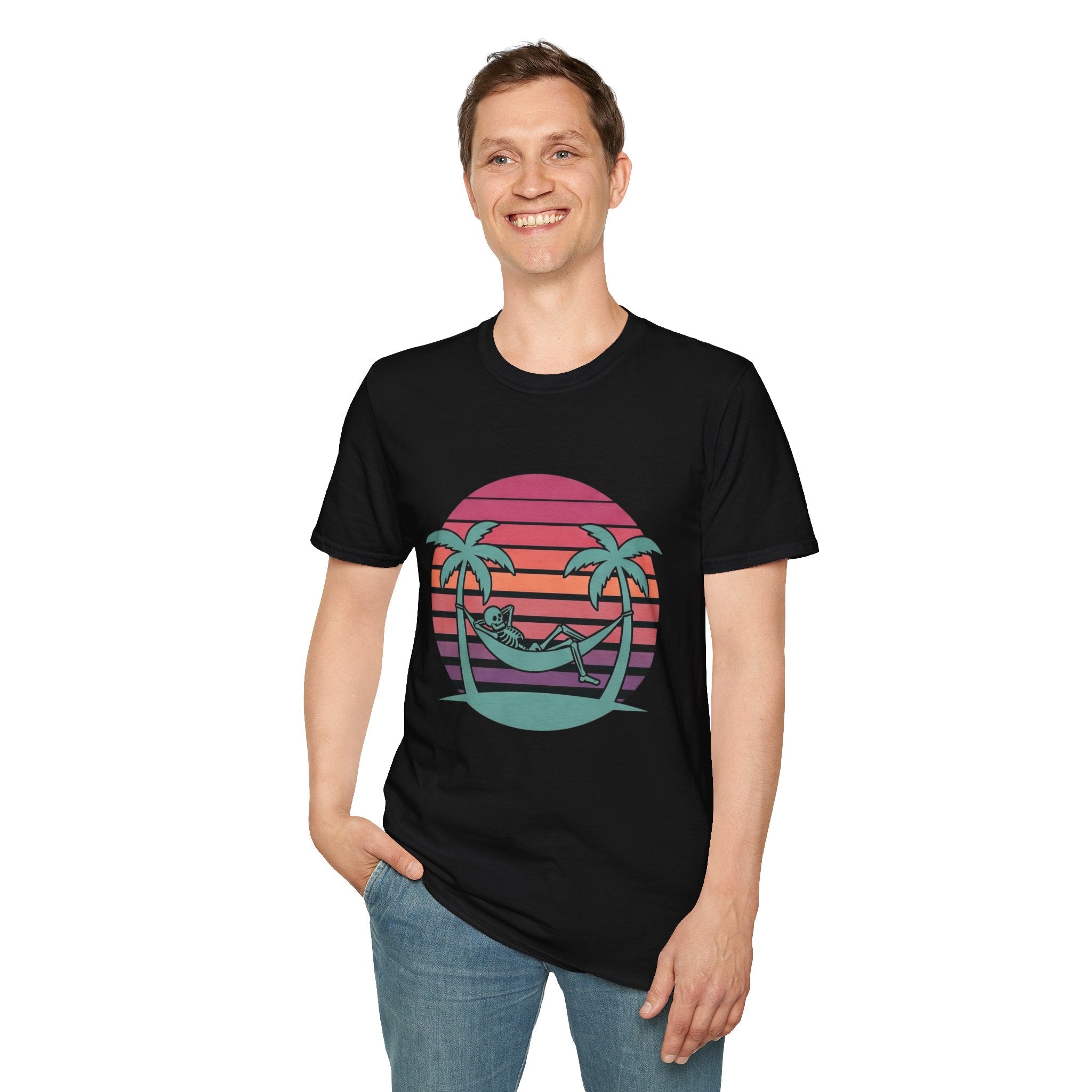 Skele' - T-Shirt, Summer / Holiday Skeleton Design
