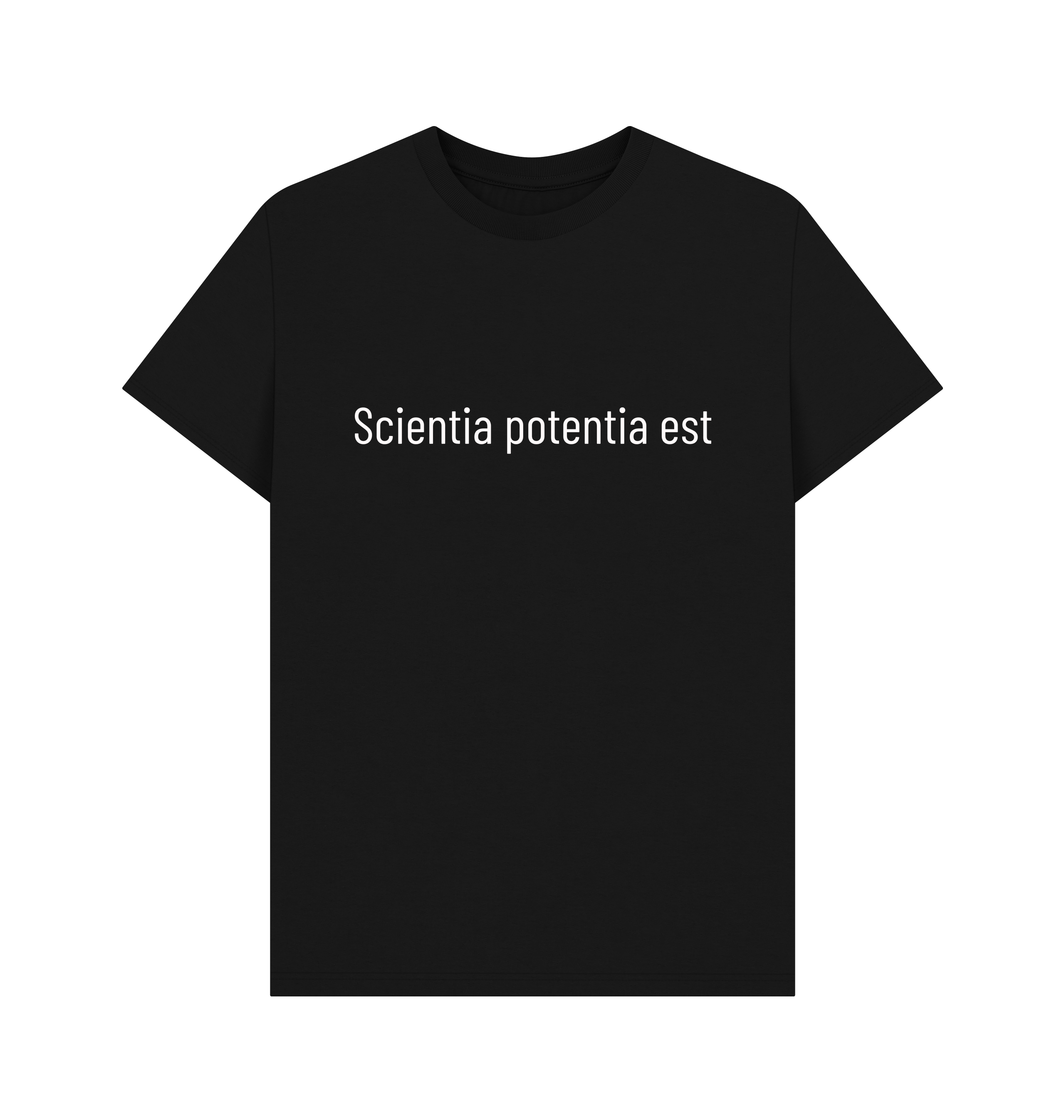 Black Printed T-shirt Front