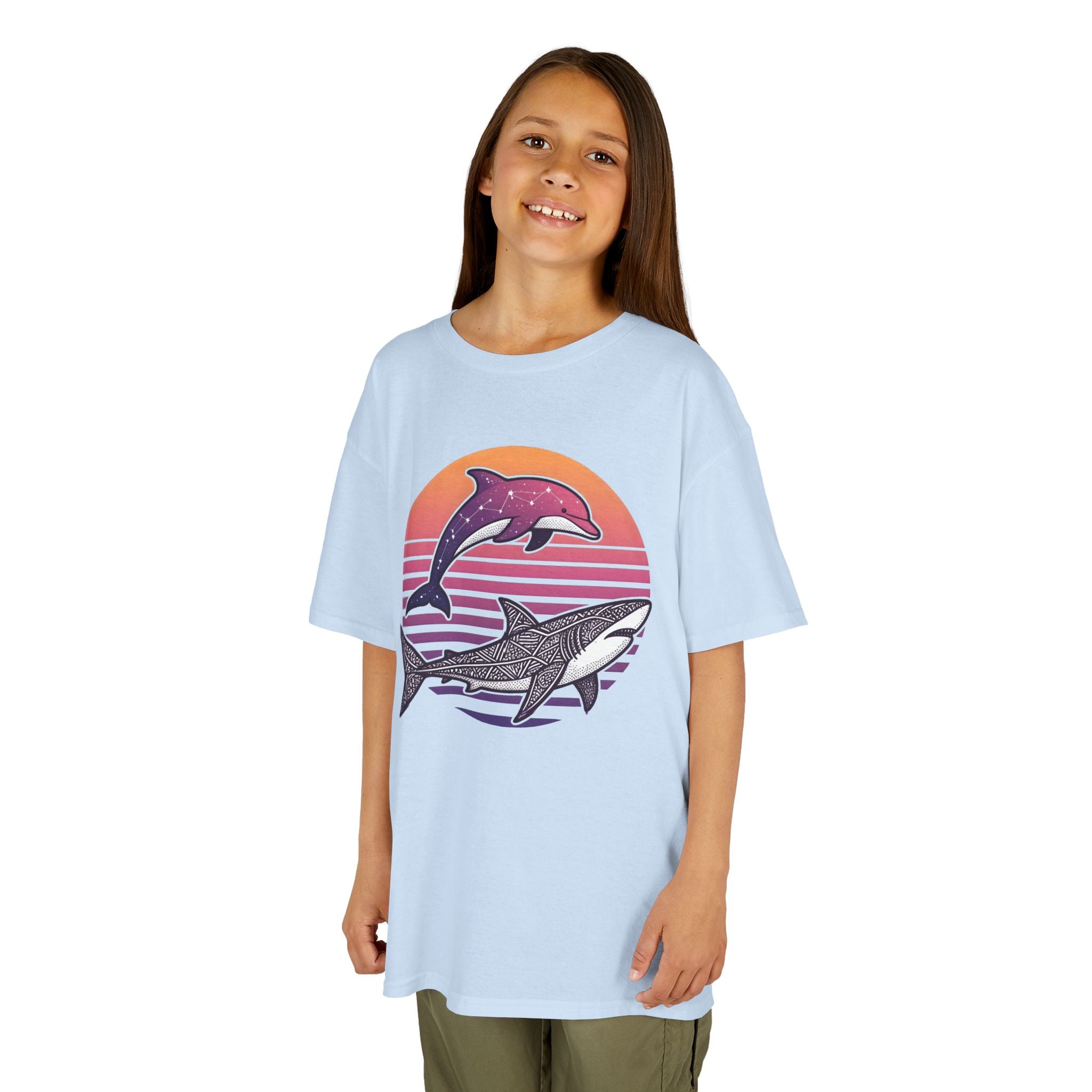 Celestial Sealife - T Shirt, Summer / Sea Life / Dolphins and Sharks