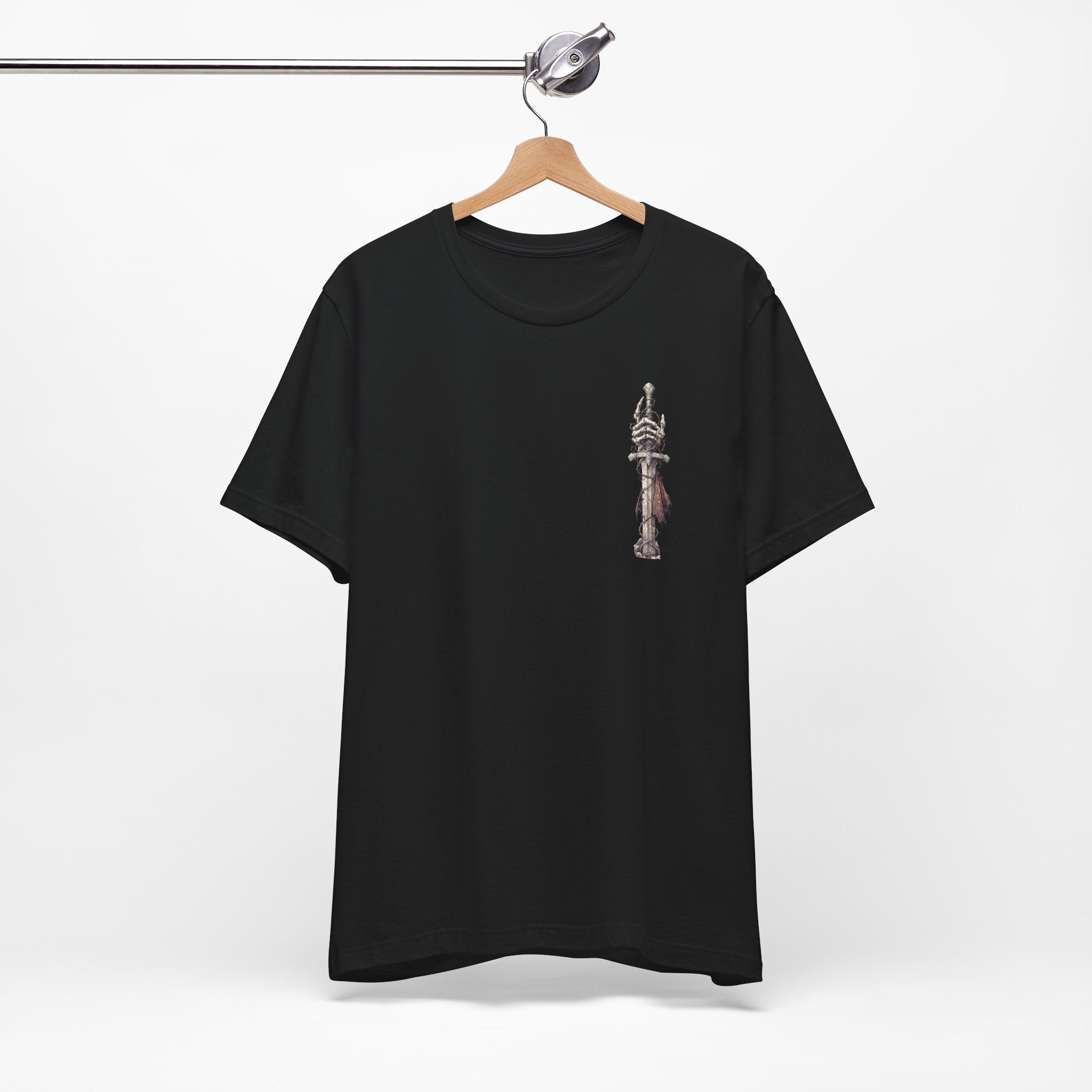 Dark Tarot-Inspired Graphic Tee — Hanging Hand & Occult Illustration