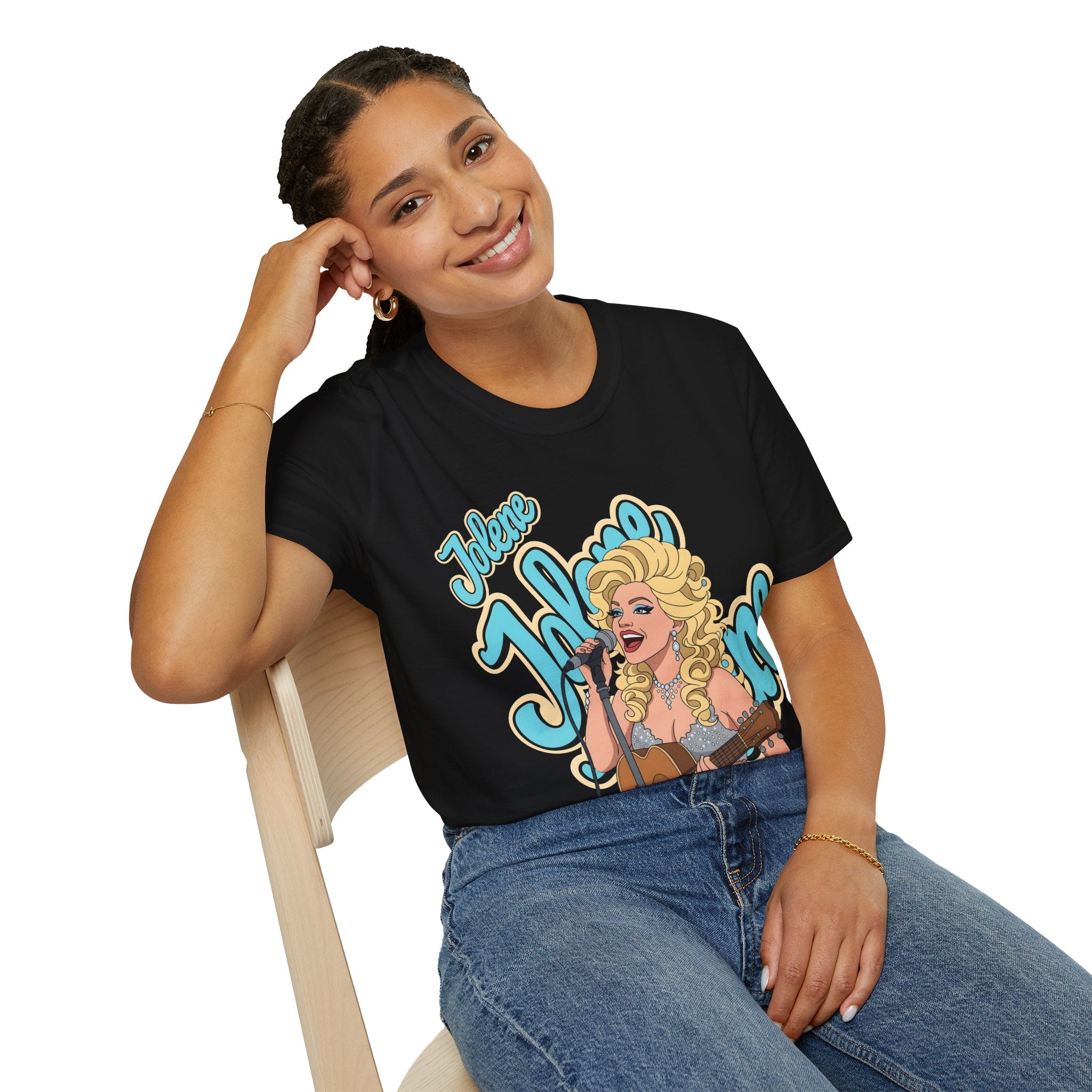 Dolly Parton Inspired Retro Pop Art T‑Shirt 'Jolene' Singer Graphic Tee