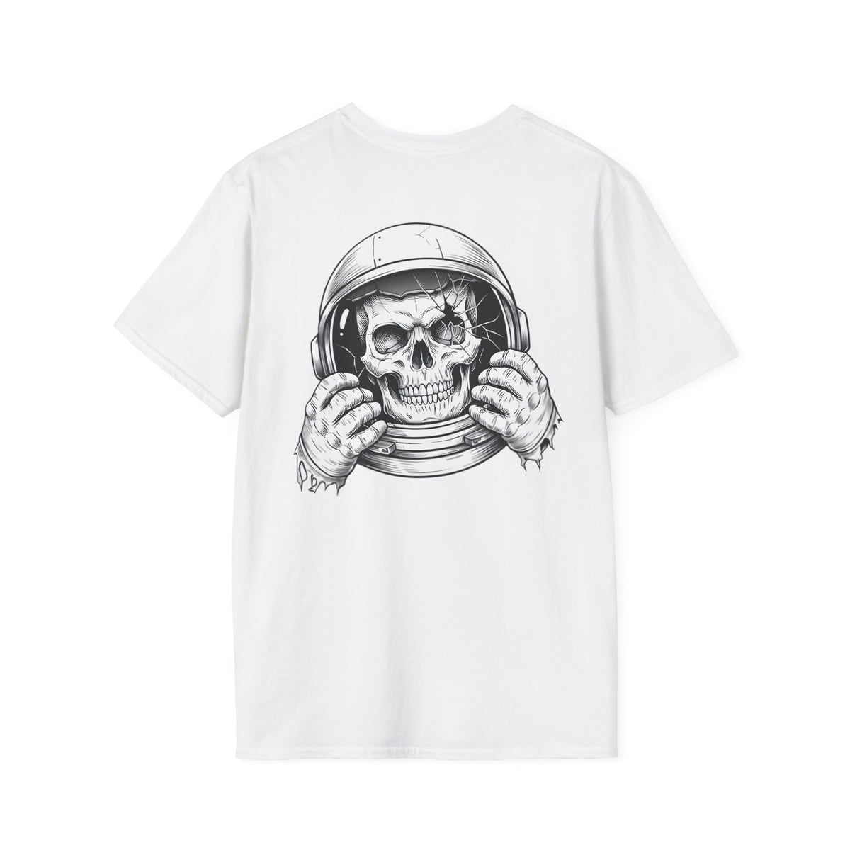 Astronaut Skull Tee — Dark Edgy Space Graphic T-Shirt