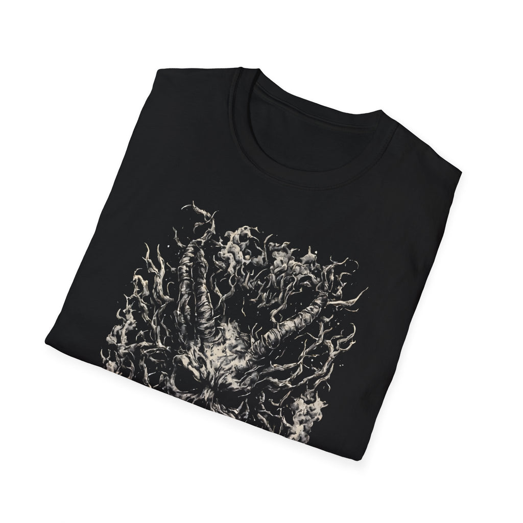 Skull of Roots Graphic T-Shirt — Dark Botanical Horror Tee