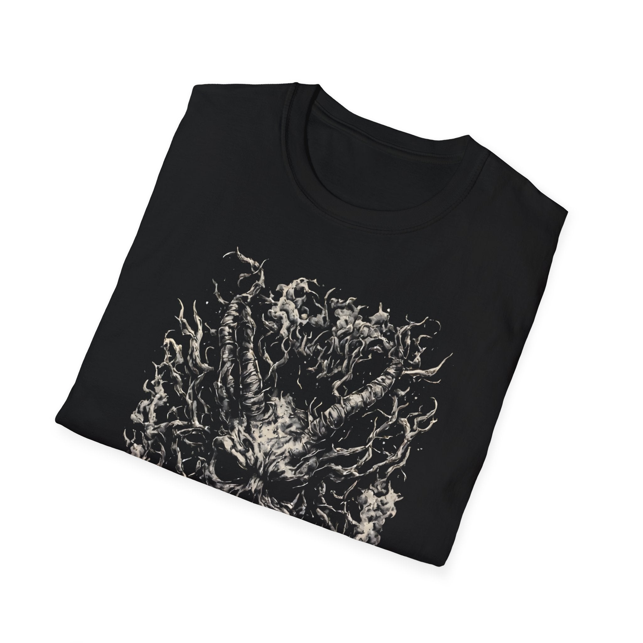 Skull of Roots Graphic T-Shirt — Dark Botanical Horror Tee