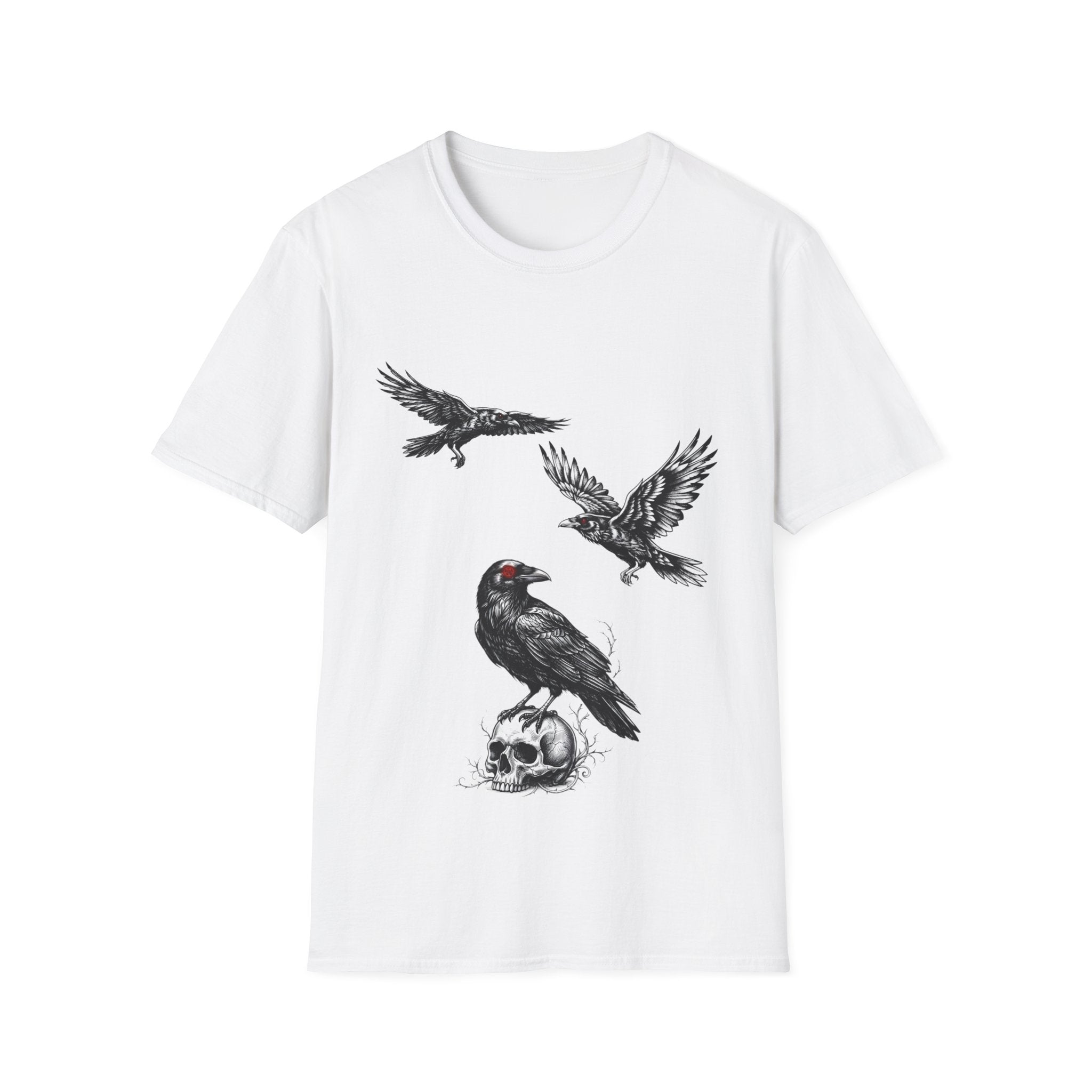 The Messengers - T Shirt, Gothic / Dark Fantasy Crow Design