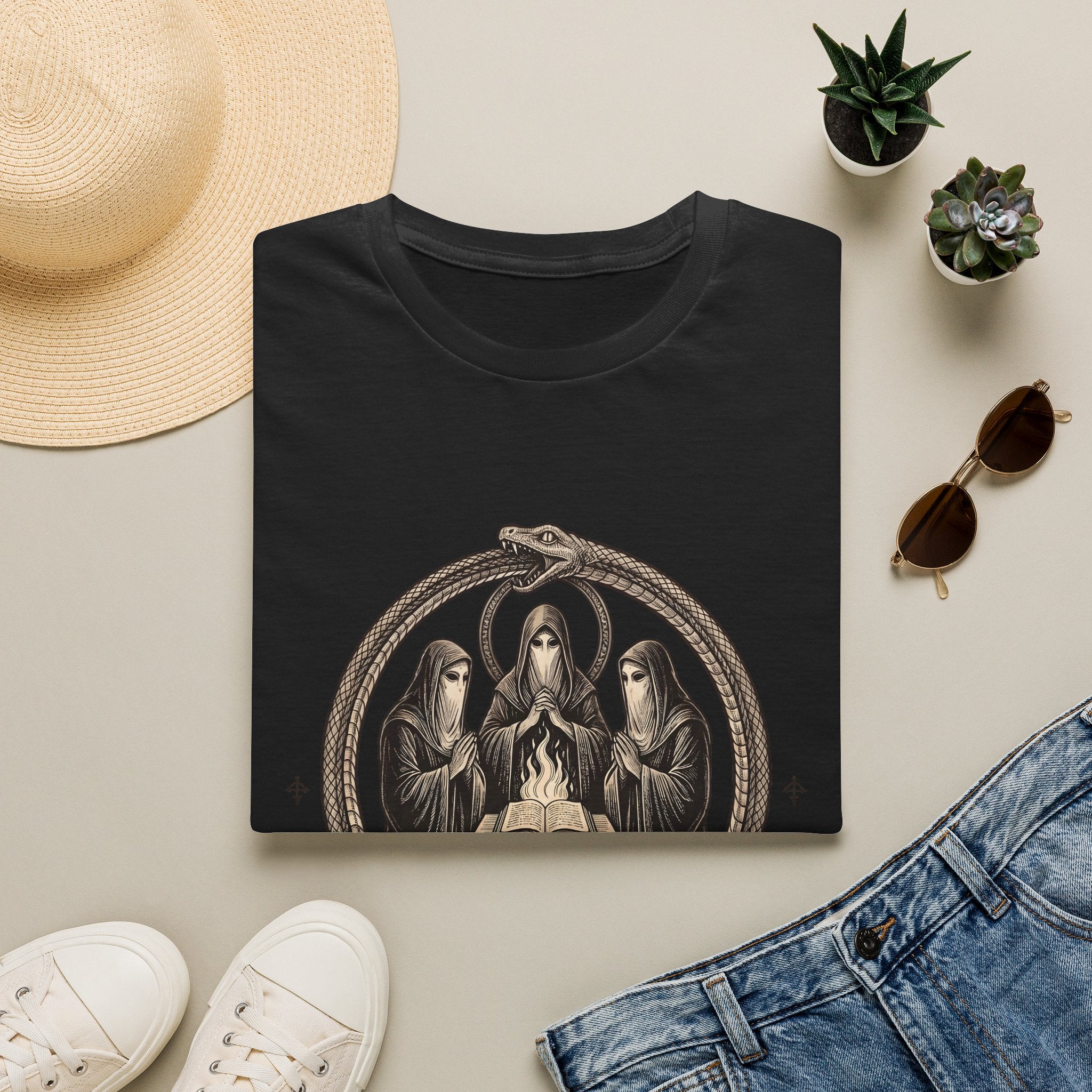 Ouroboros - T-Shirt, Gothic / Dark Fantasy Ourboros Design
