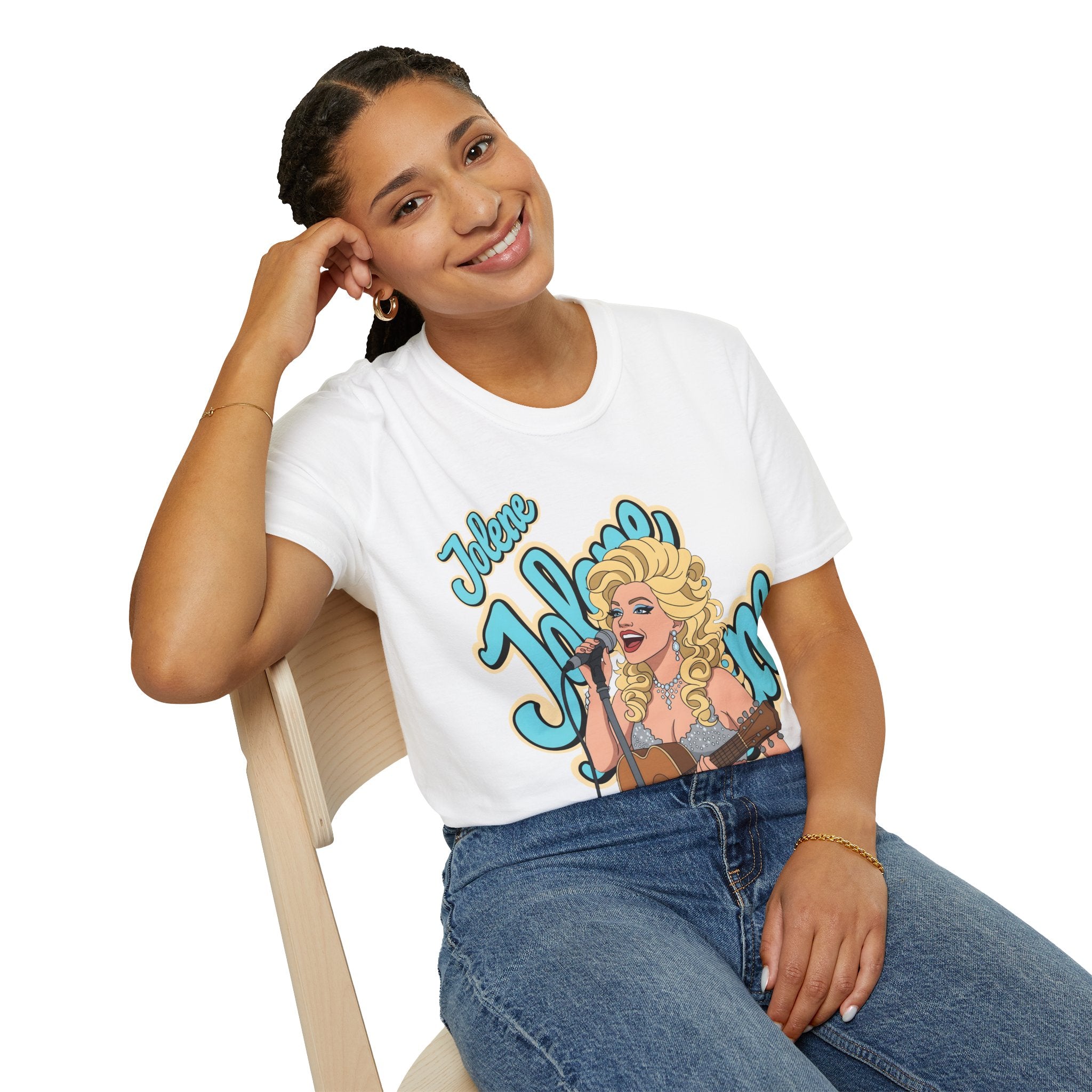 Dolly Parton Inspired Retro Pop Art T‑Shirt 'Jolene' Singer Graphic Tee