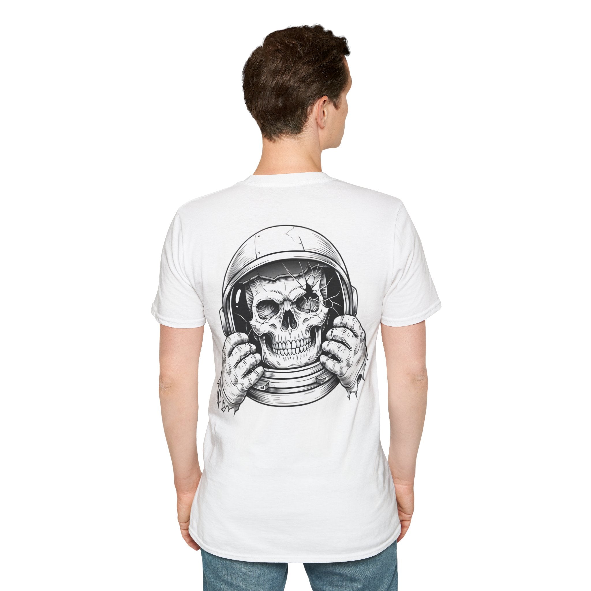 Astronaut Skull Tee — Dark Edgy Space Graphic T-Shirt
