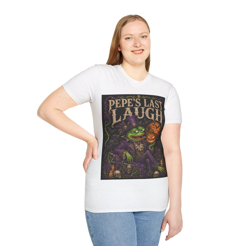 Pepe's Last Laugh T-Shirt — Halloween Witch Frog Graphic Tee