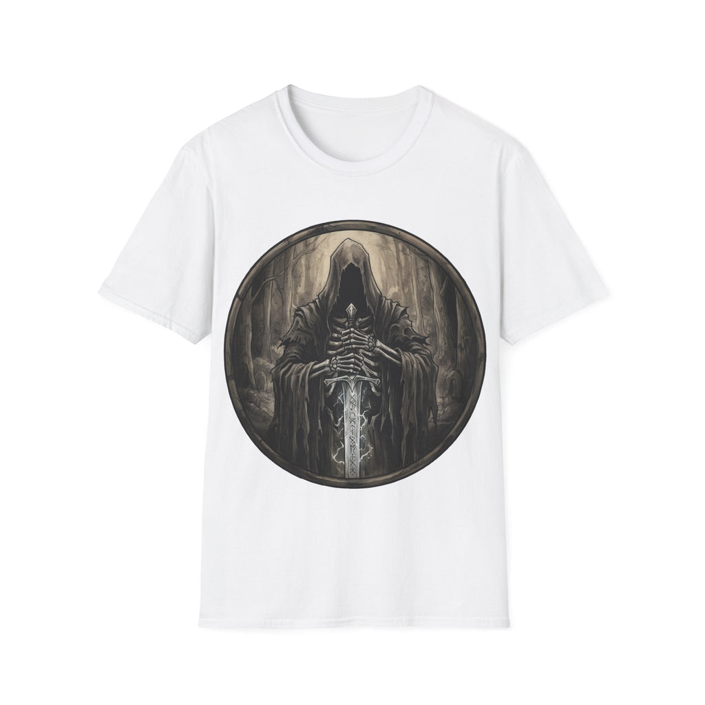 Grim Reaper Hooded Knight T-Shirt — Dark Fantasy Gothic Tee