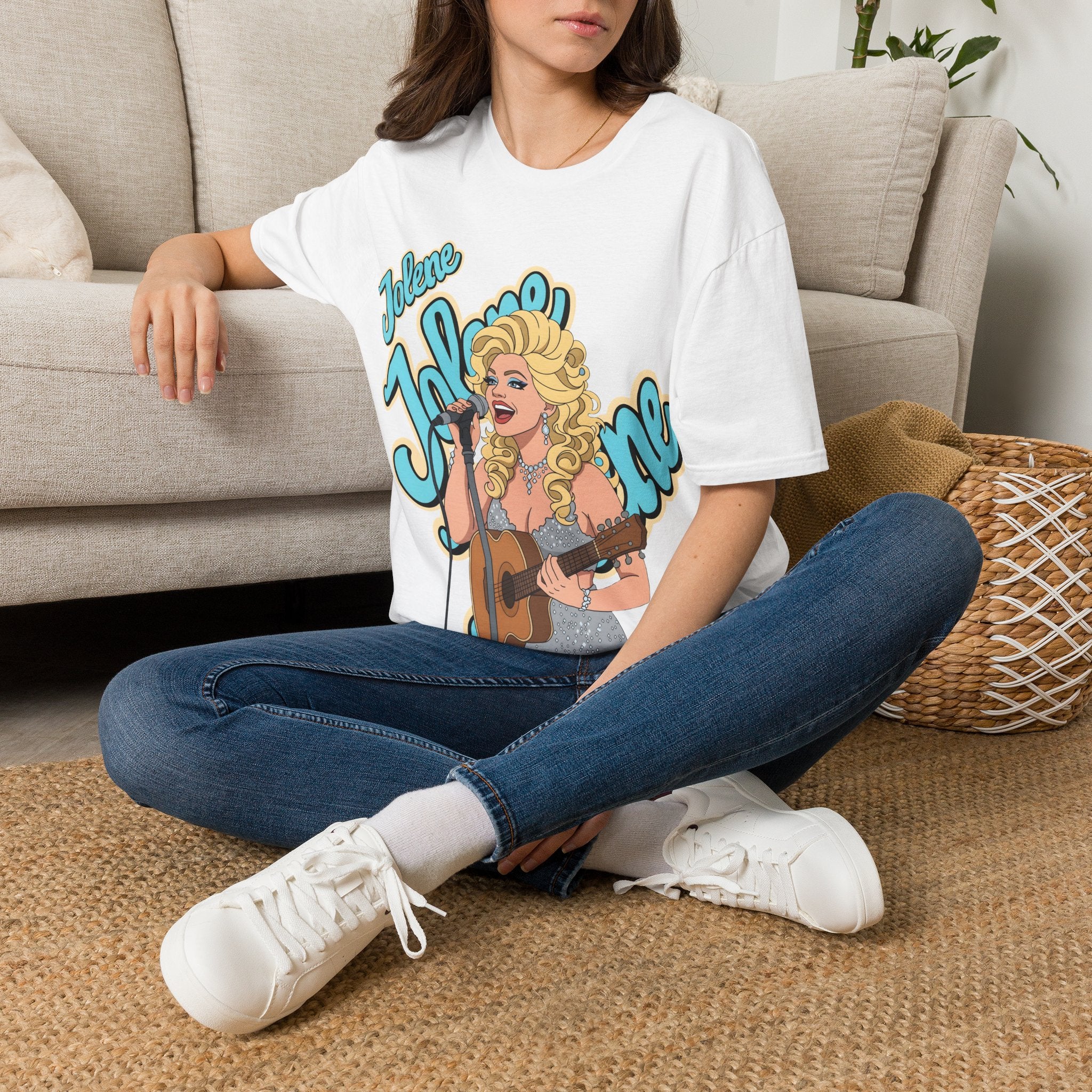 Dolly Parton Inspired Retro Pop Art T‑Shirt 'Jolene' Singer Graphic Tee