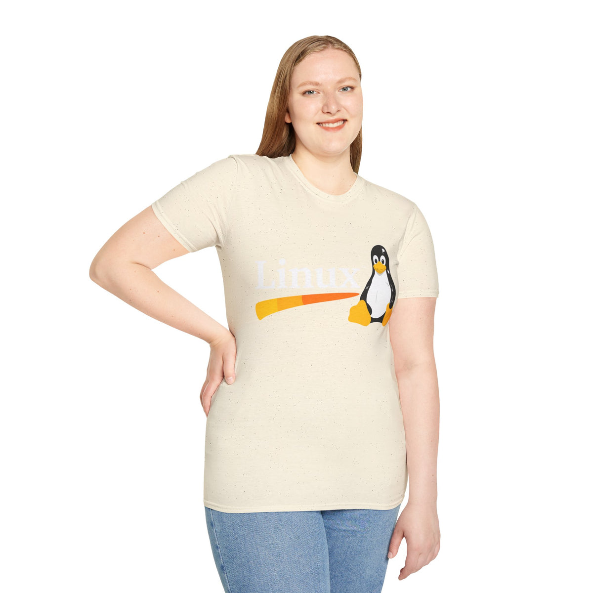 Linux Penguin Logo T‑Shirt — Retro Tech Tee for Developers & Open Source Fans
