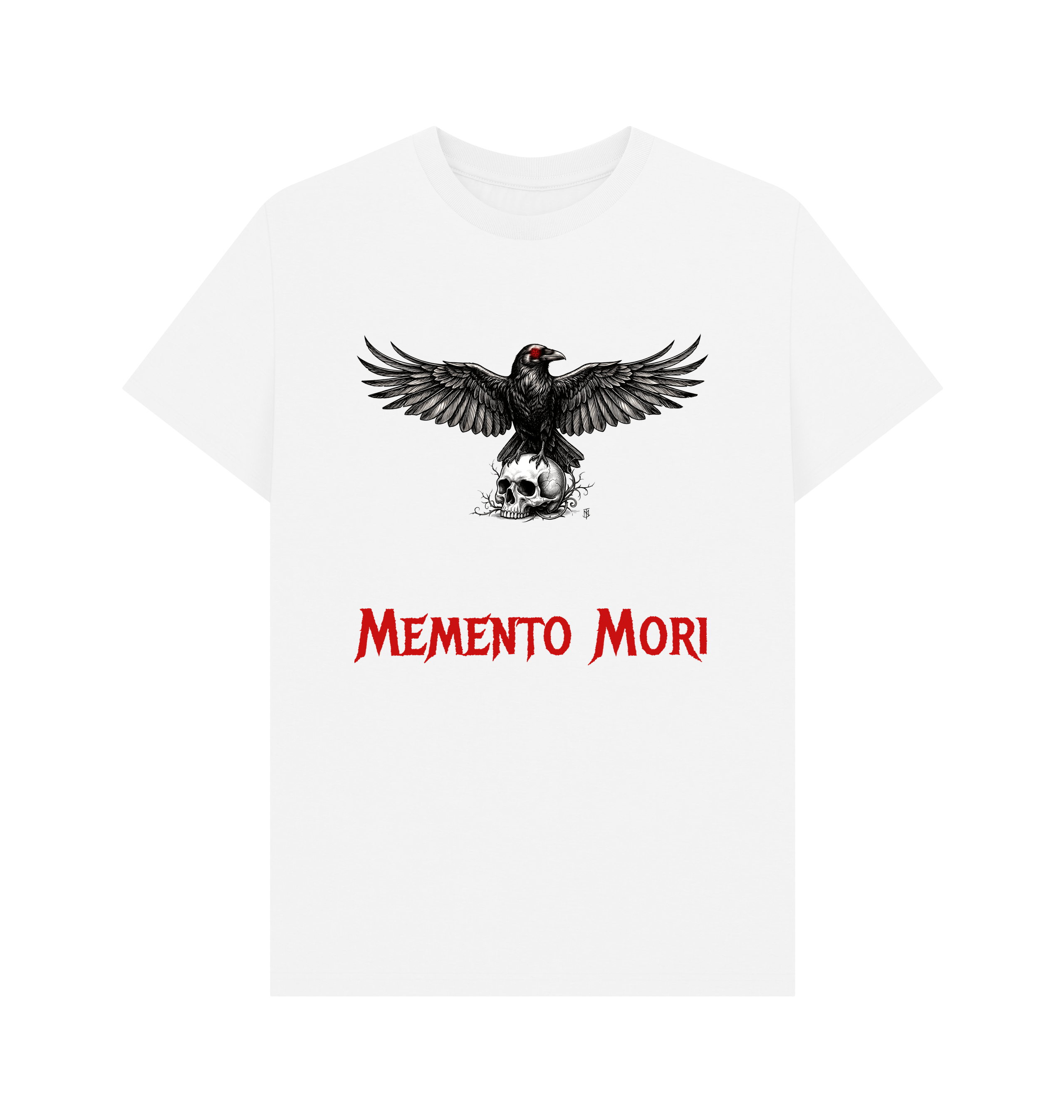 White Printed T-shirt Front