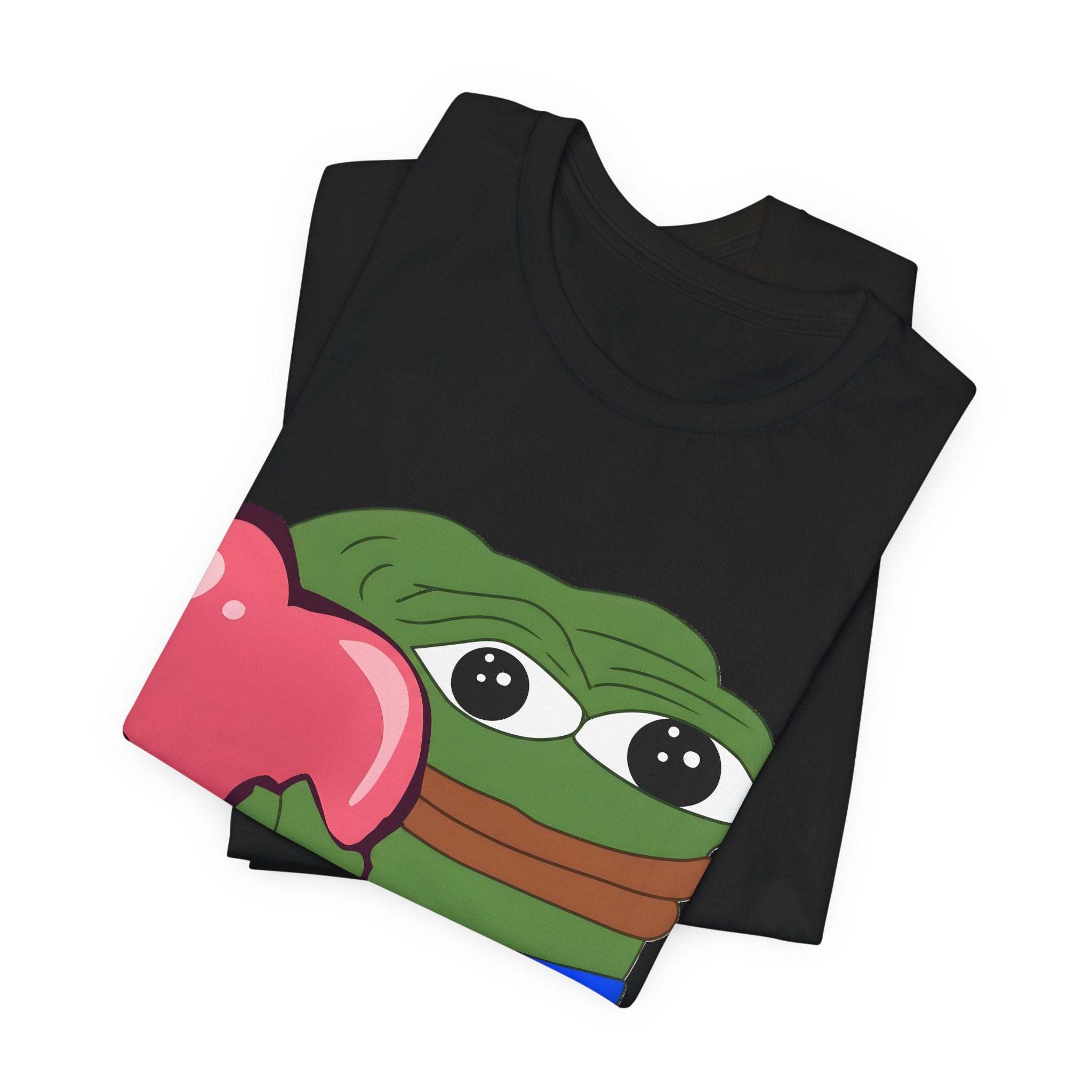 Pepe Heart Tee — Cute Frog Holding Heart Graphic T-Shirt