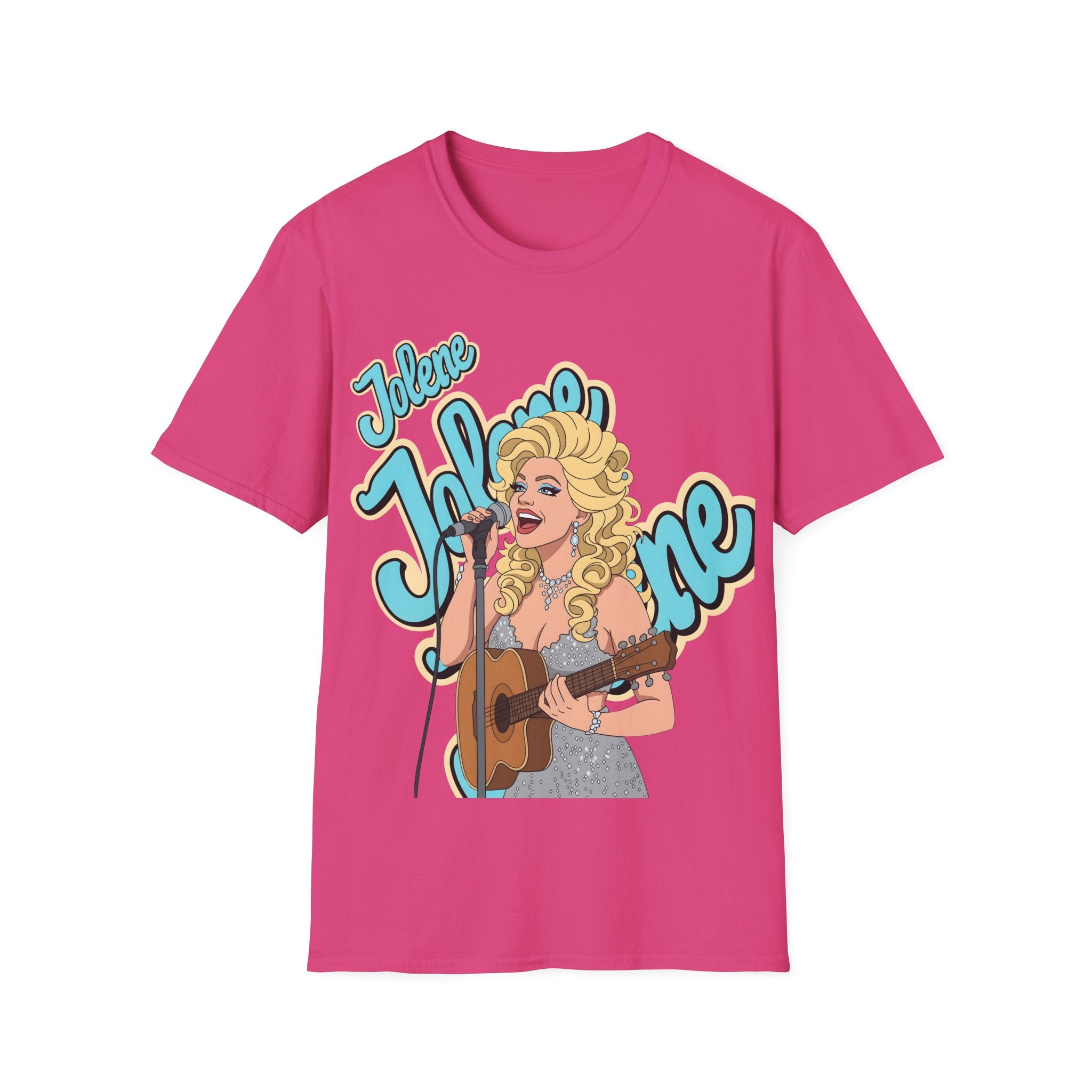 Dolly Parton Inspired Retro Pop Art T‑Shirt 'Jolene' Singer Graphic Tee