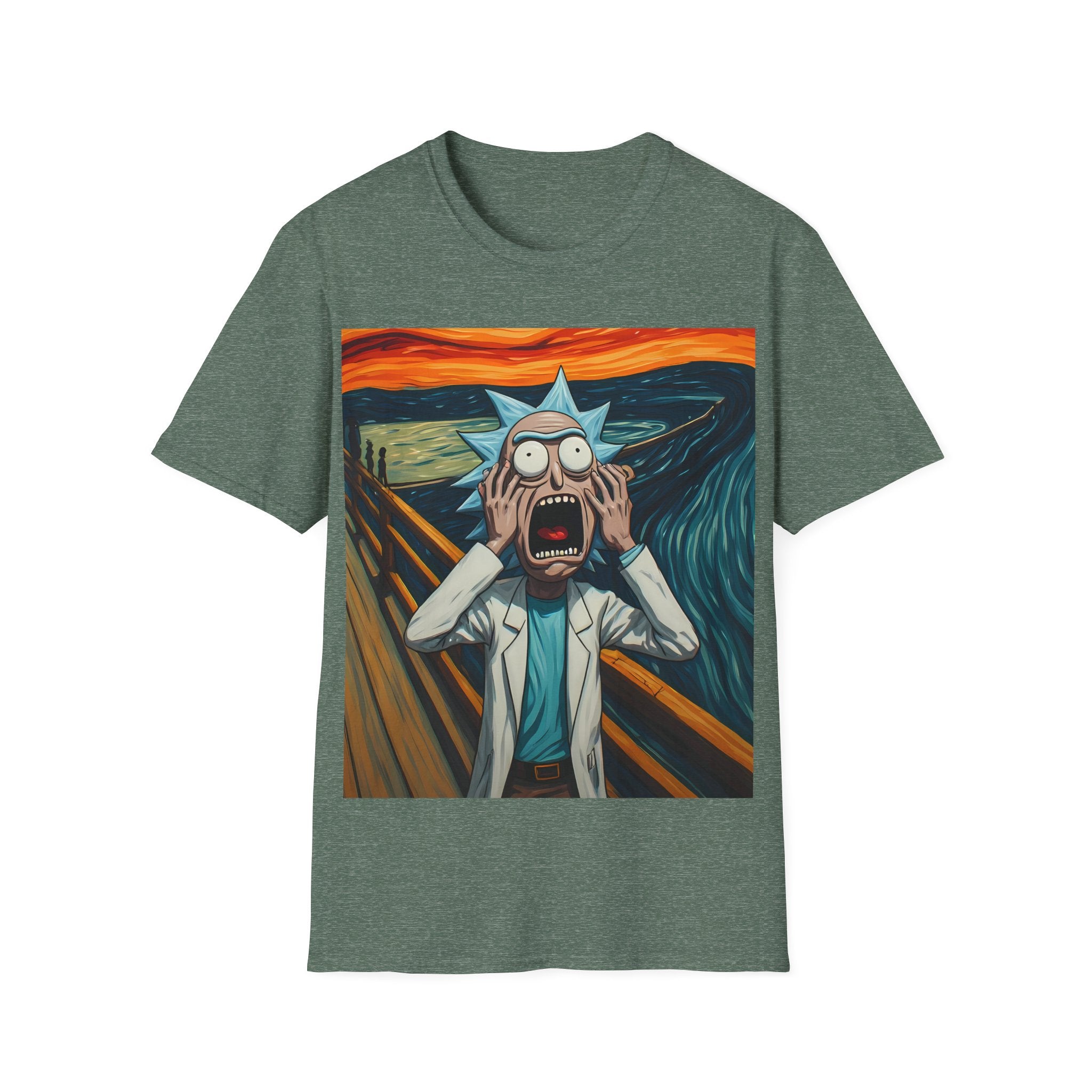 Rick Scream Tee — Rick and Morty Parody of The Scream T-Shirt
