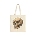 Skull Illustration Tote Bag – Vintage Anatomical Canvas Tote
