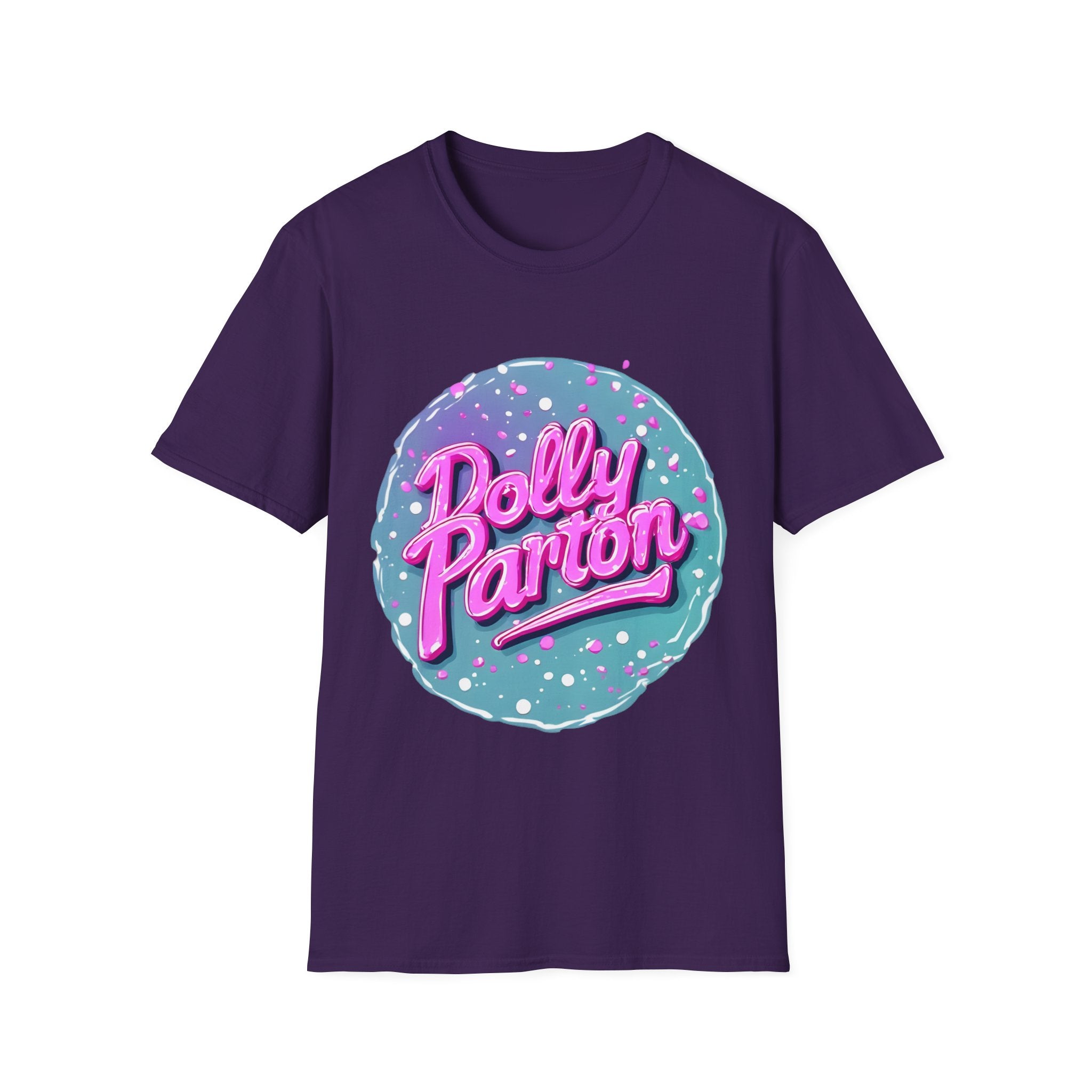 Dolly Parton Retro Neon Logo T‑Shirt
