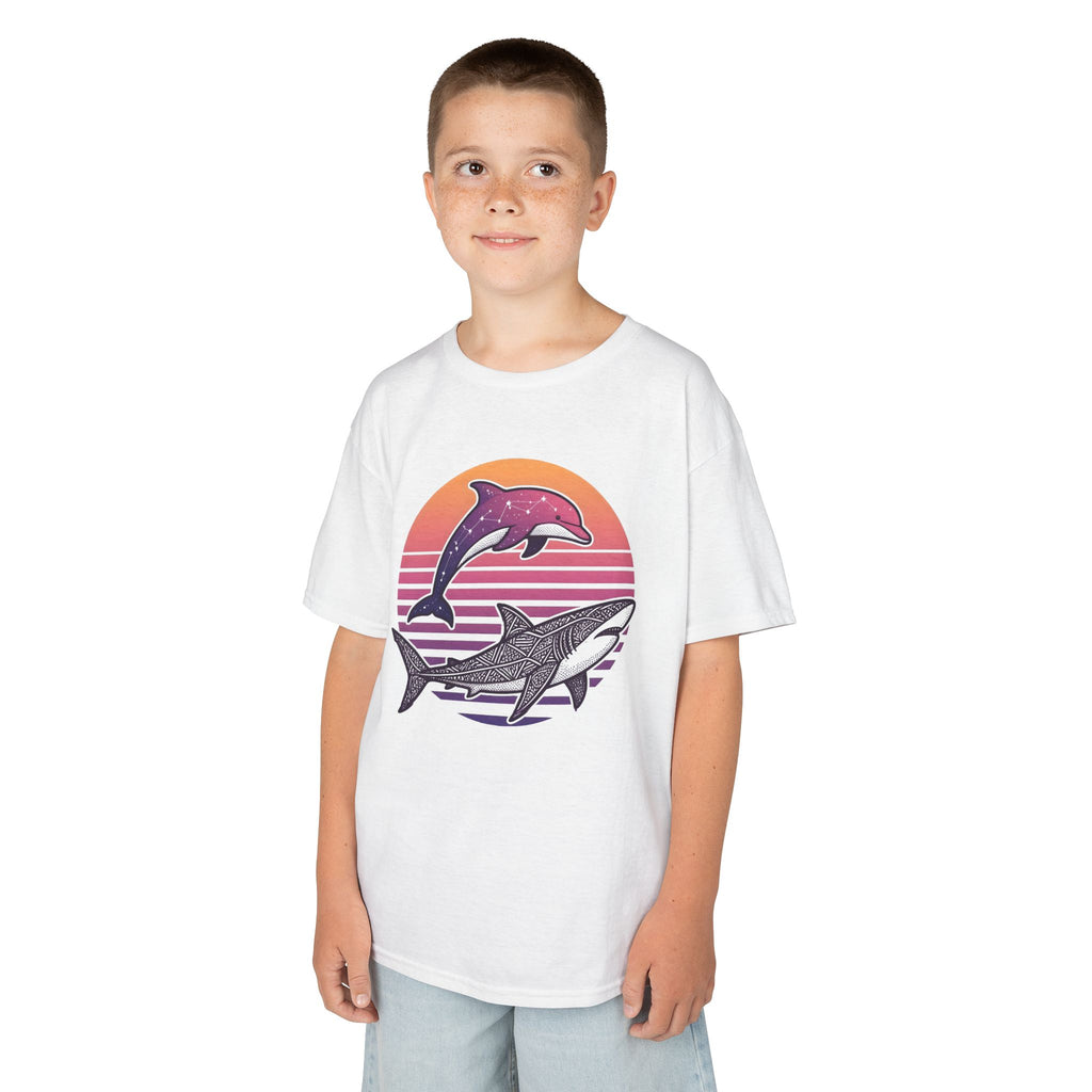 Celestial Sealife - T Shirt, Summer / Sea Life / Dolphins and Sharks