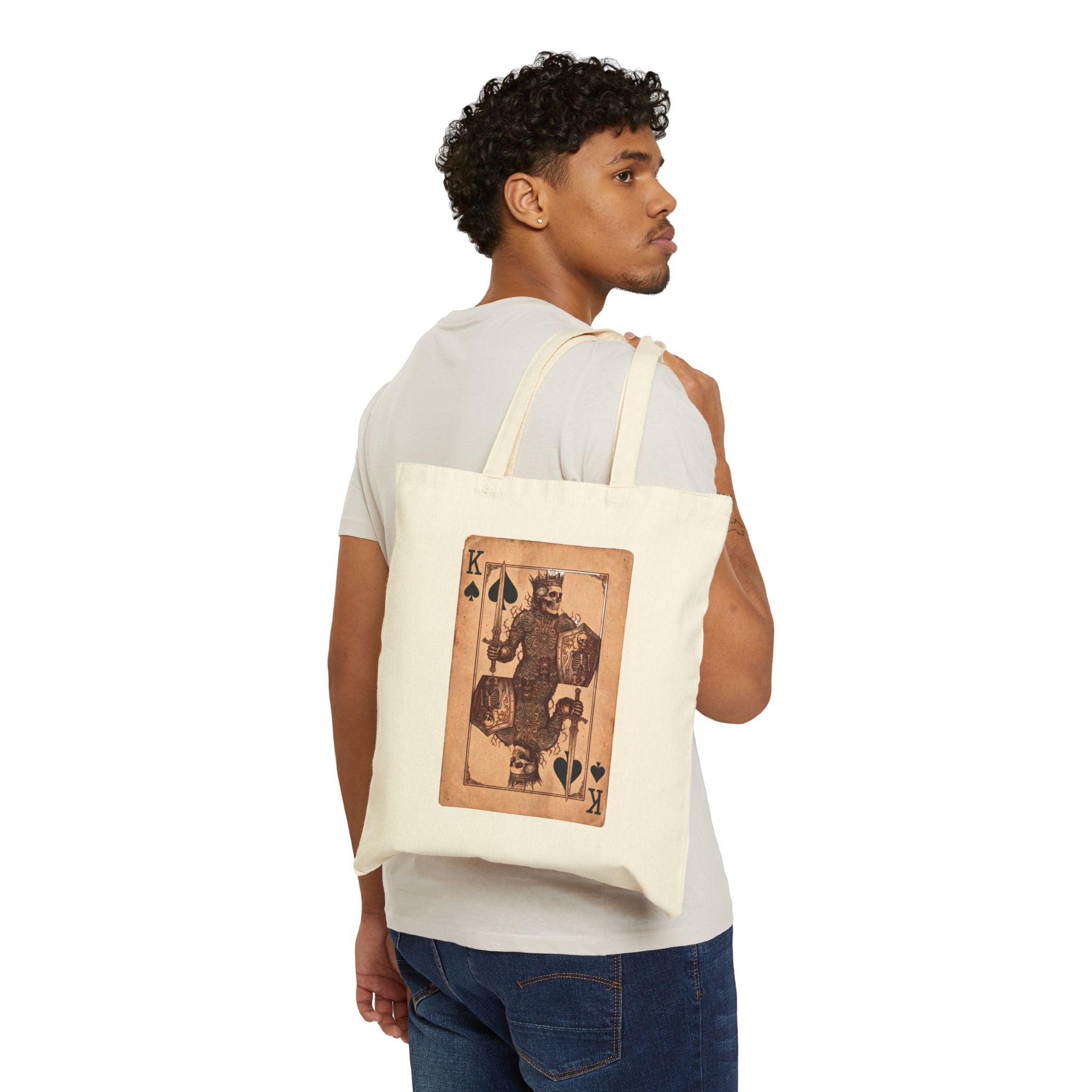 King of Spades Vintage Playing Card Tote