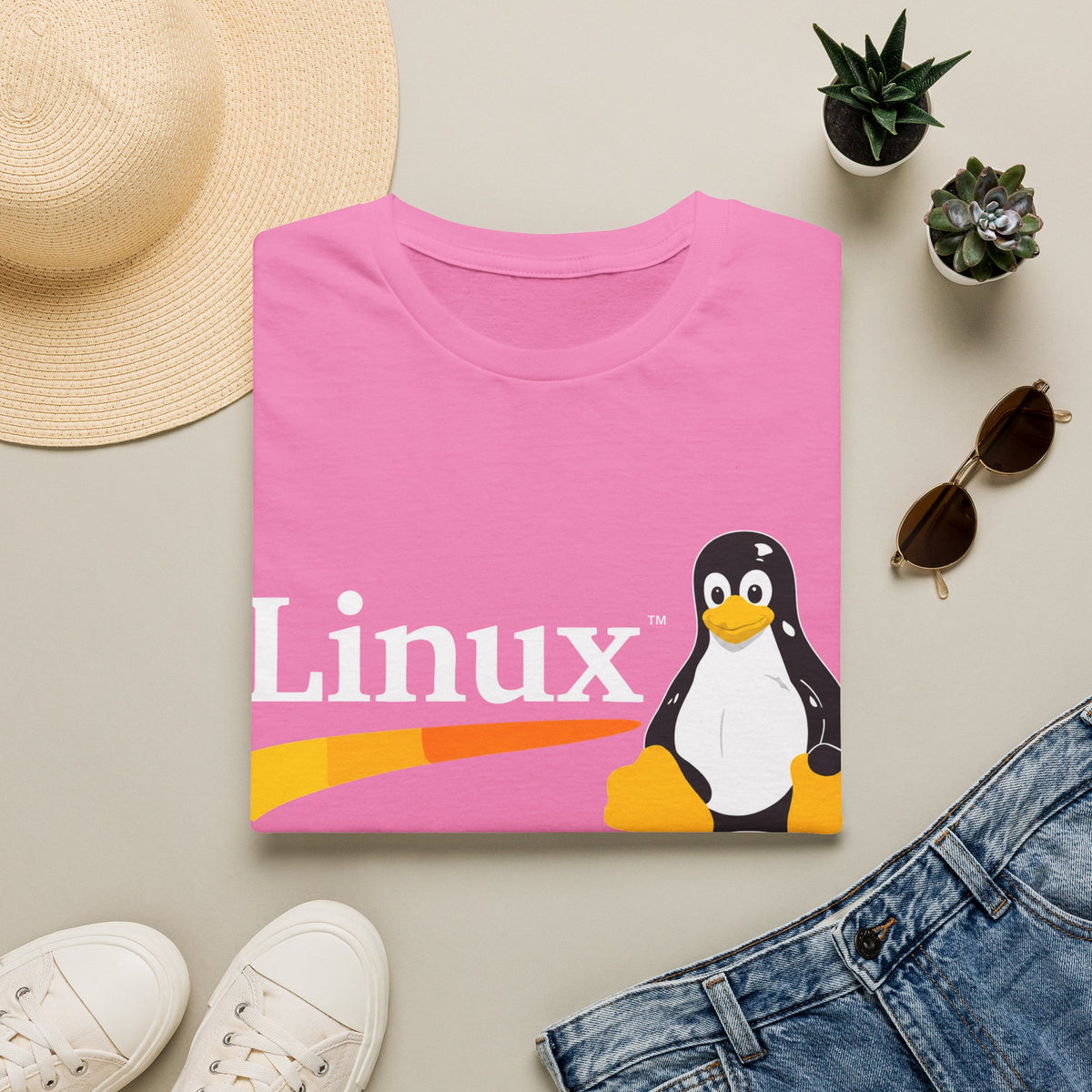 Linux Penguin Logo T‑Shirt — Retro Tech Tee for Developers & Open Source Fans