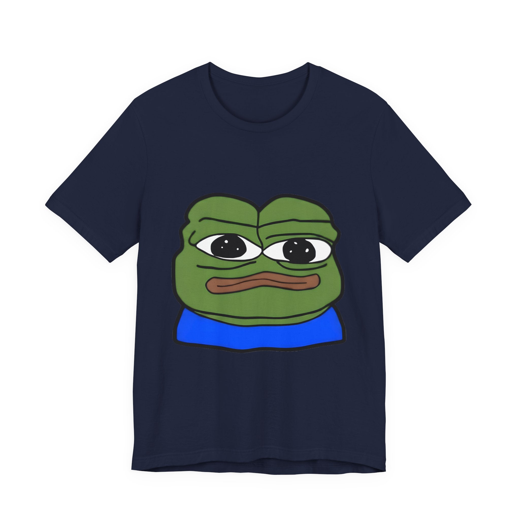 Sad Frog Graphic Tee — Meme Pepe Face T-Shirt