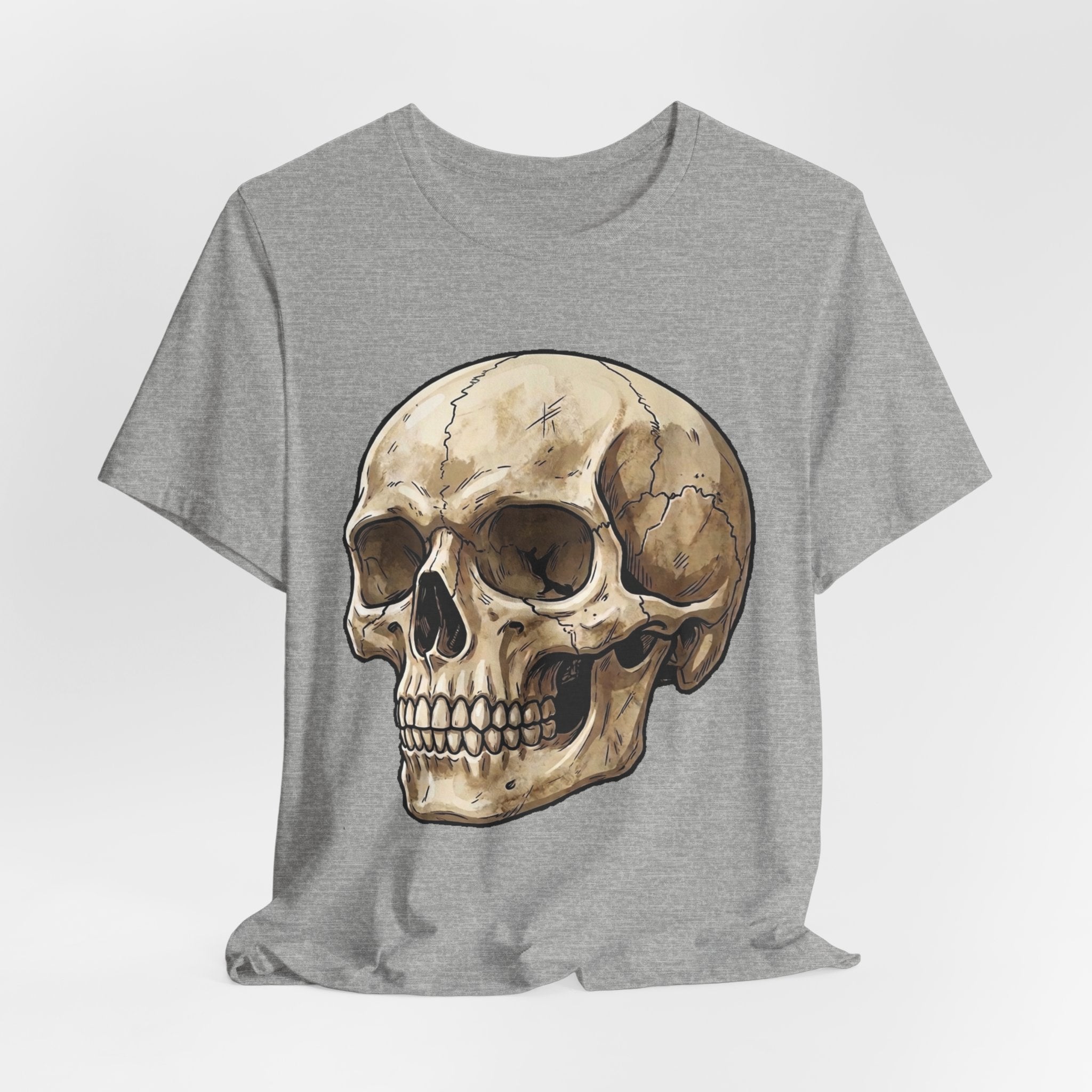 Skull Illustration T-Shirt — Vintage Anatomical Skull Tee