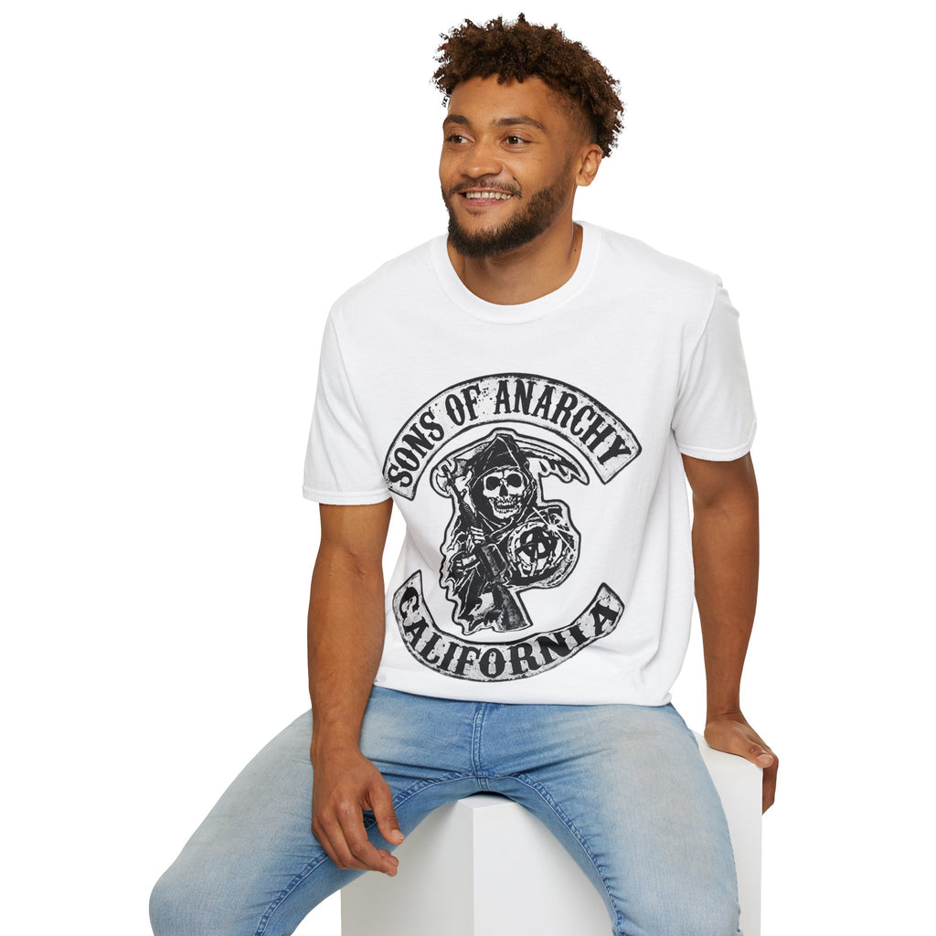 Sons of Anarchy Graphic T‑Shirt — Reaper Emblem California Biker Tee