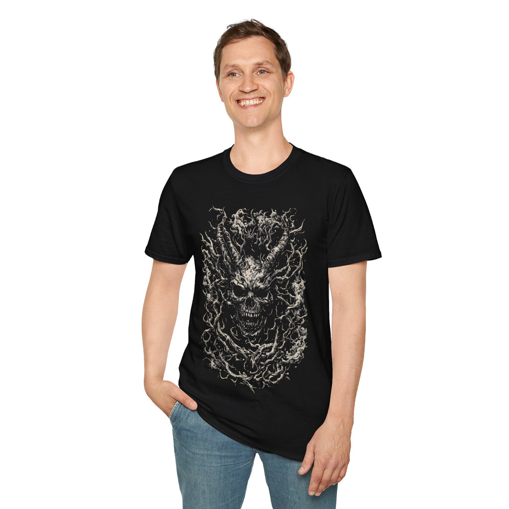 Skull of Roots Graphic T-Shirt — Dark Botanical Horror Tee