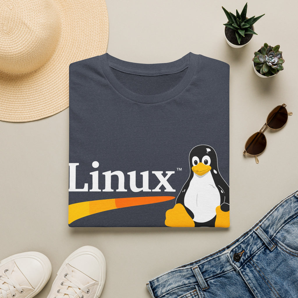 Linux Penguin Logo T‑Shirt — Retro Tech Tee for Developers & Open Source Fans