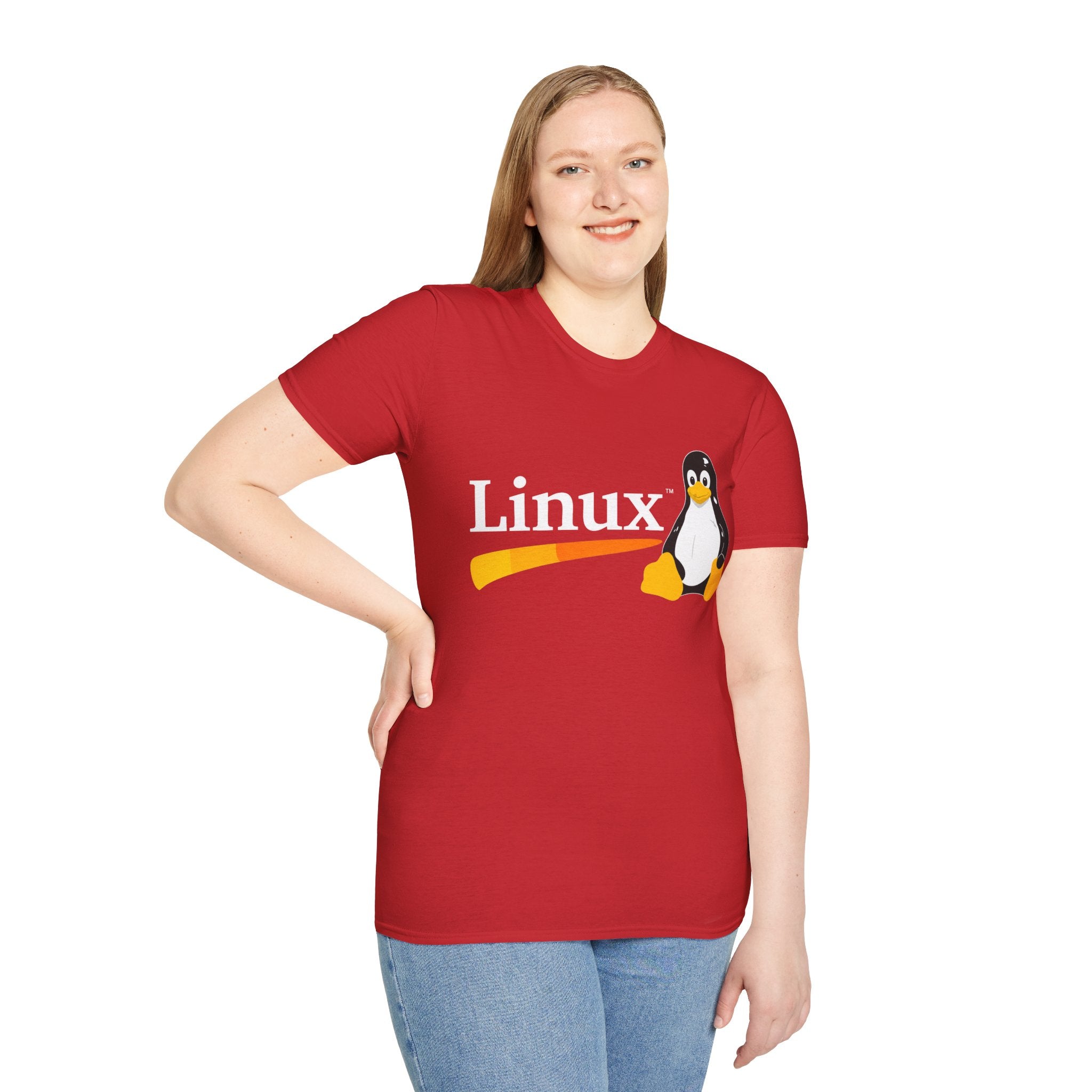 Linux Penguin Logo T‑Shirt — Retro Tech Tee for Developers & Open Source Fans