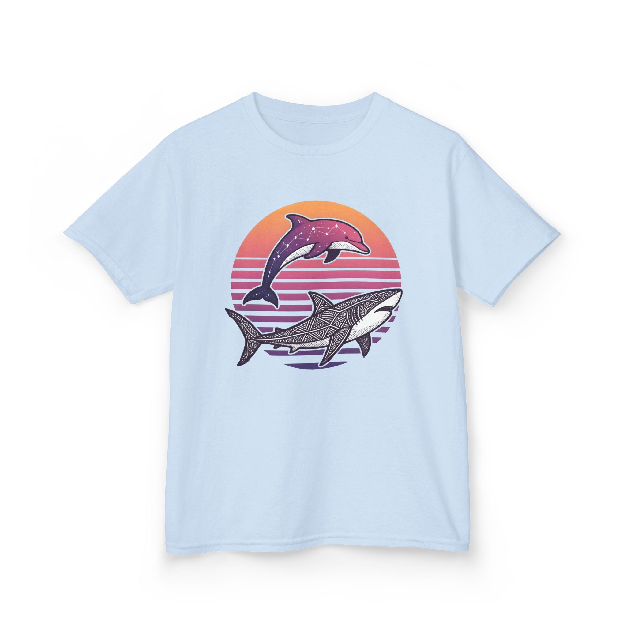 Celestial Sealife - T Shirt, Summer / Sea Life / Dolphins and Sharks