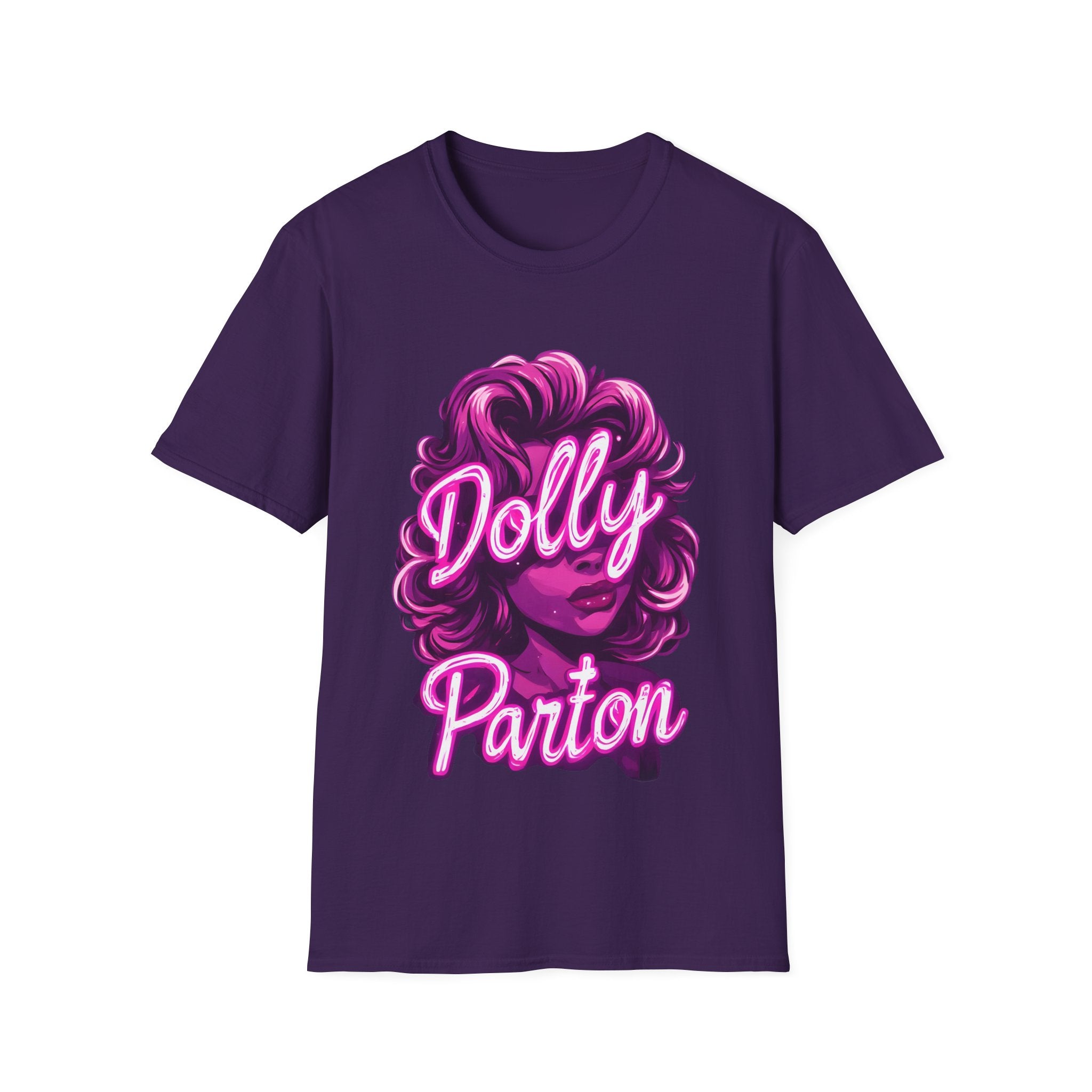 Dolly Parton Graphic T-Shirt — Retro Pink Portrait Tee for Fans & Concerts