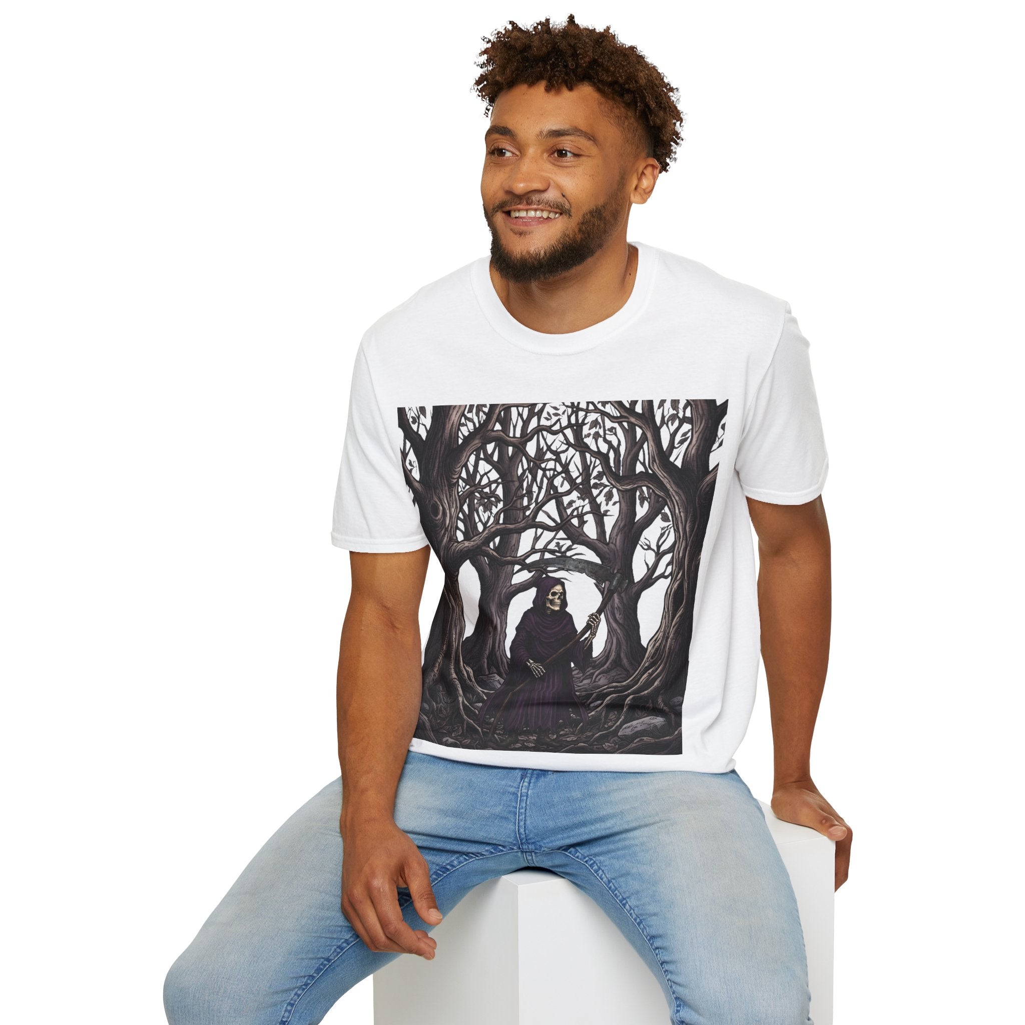 Roam the Woods - T-Shirt, Gothic / Dark Fantasy Grim Reaper Design