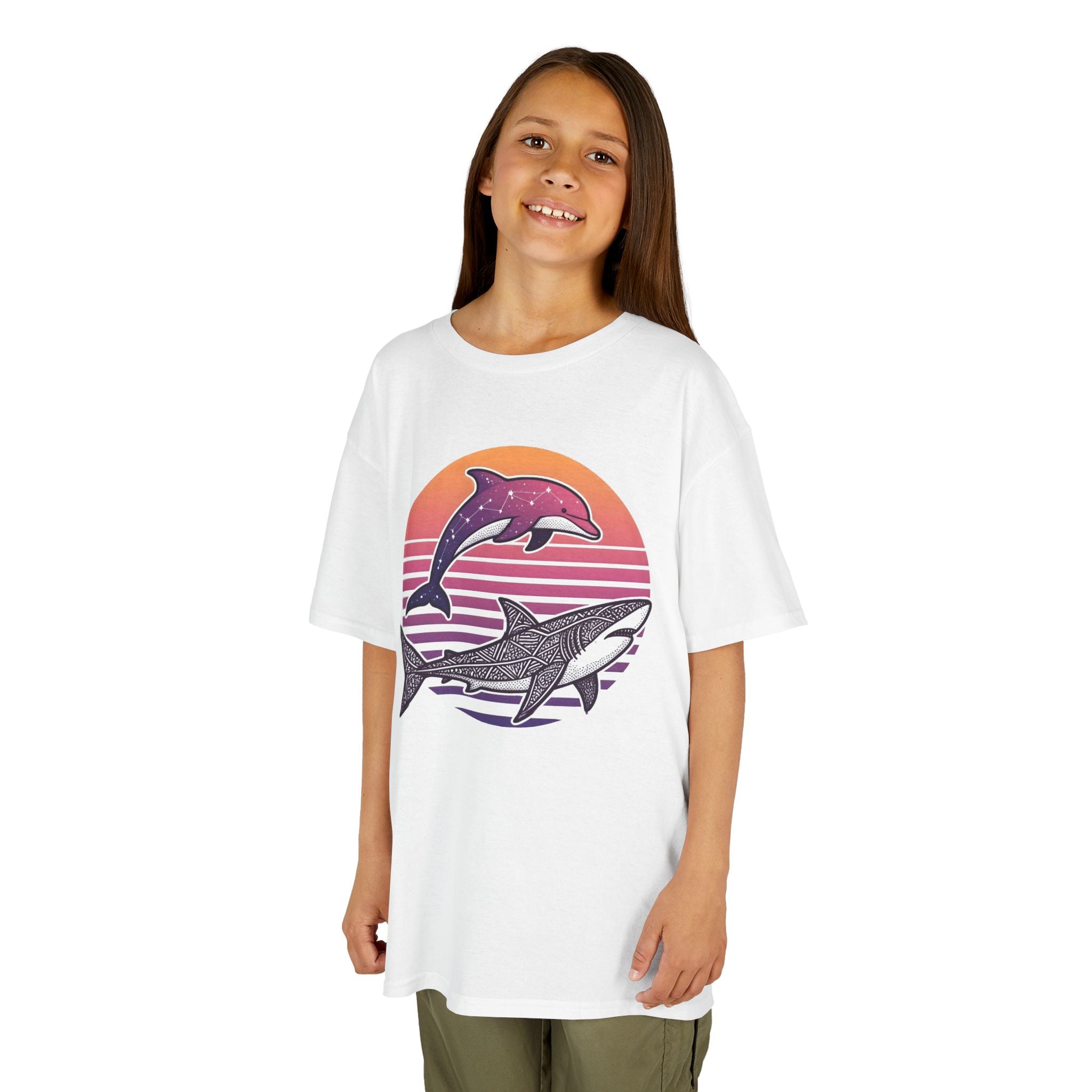 Celestial Sealife - T Shirt, Summer / Sea Life / Dolphins and Sharks