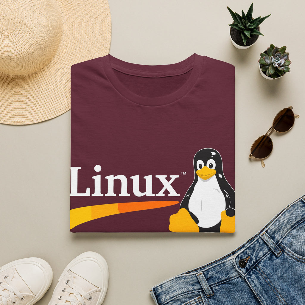 Linux Penguin Logo T‑Shirt — Retro Tech Tee for Developers & Open Source Fans